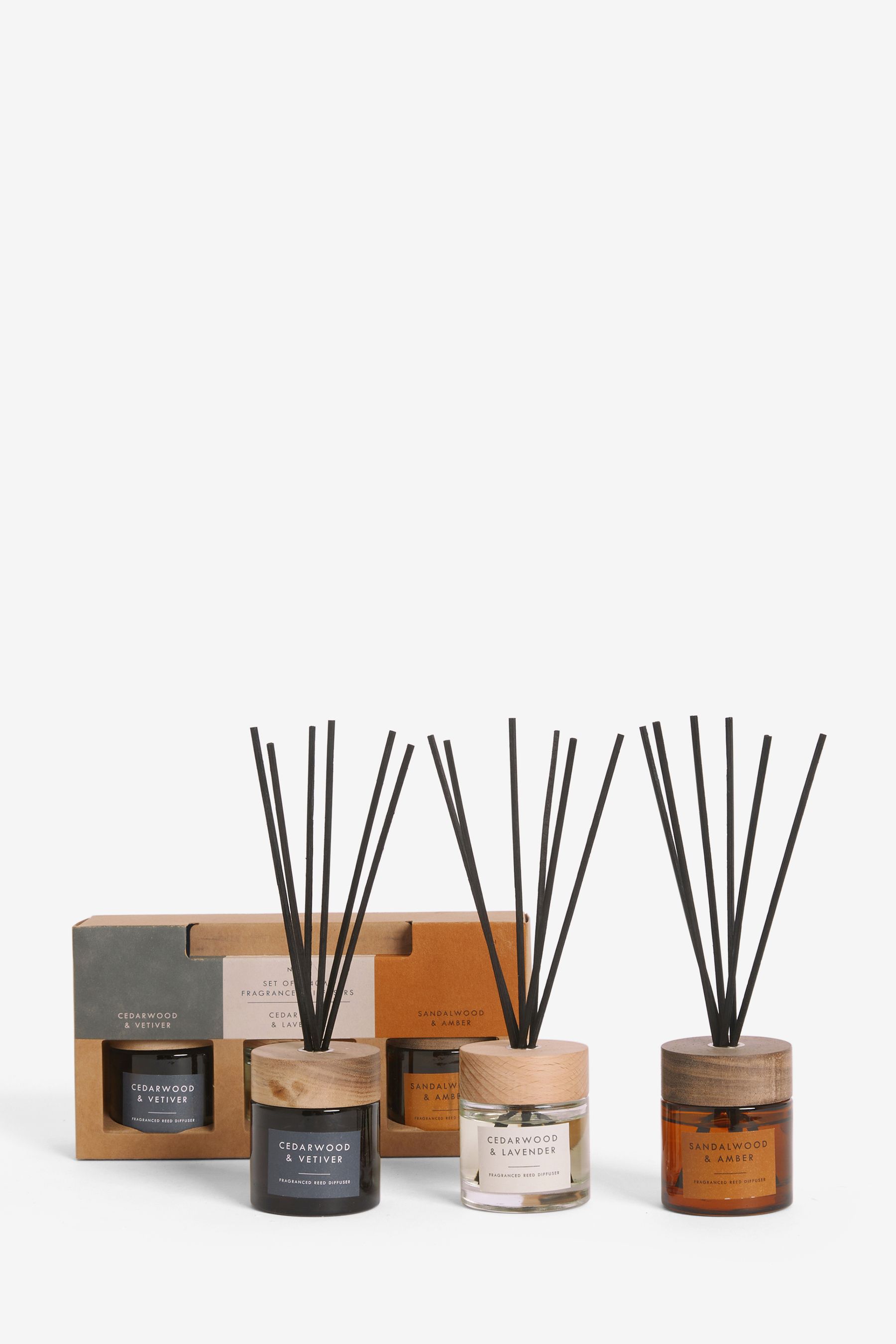 Buy Set of 3 Bronx Fragranced 40ml Reed Diffusers from the Next UK