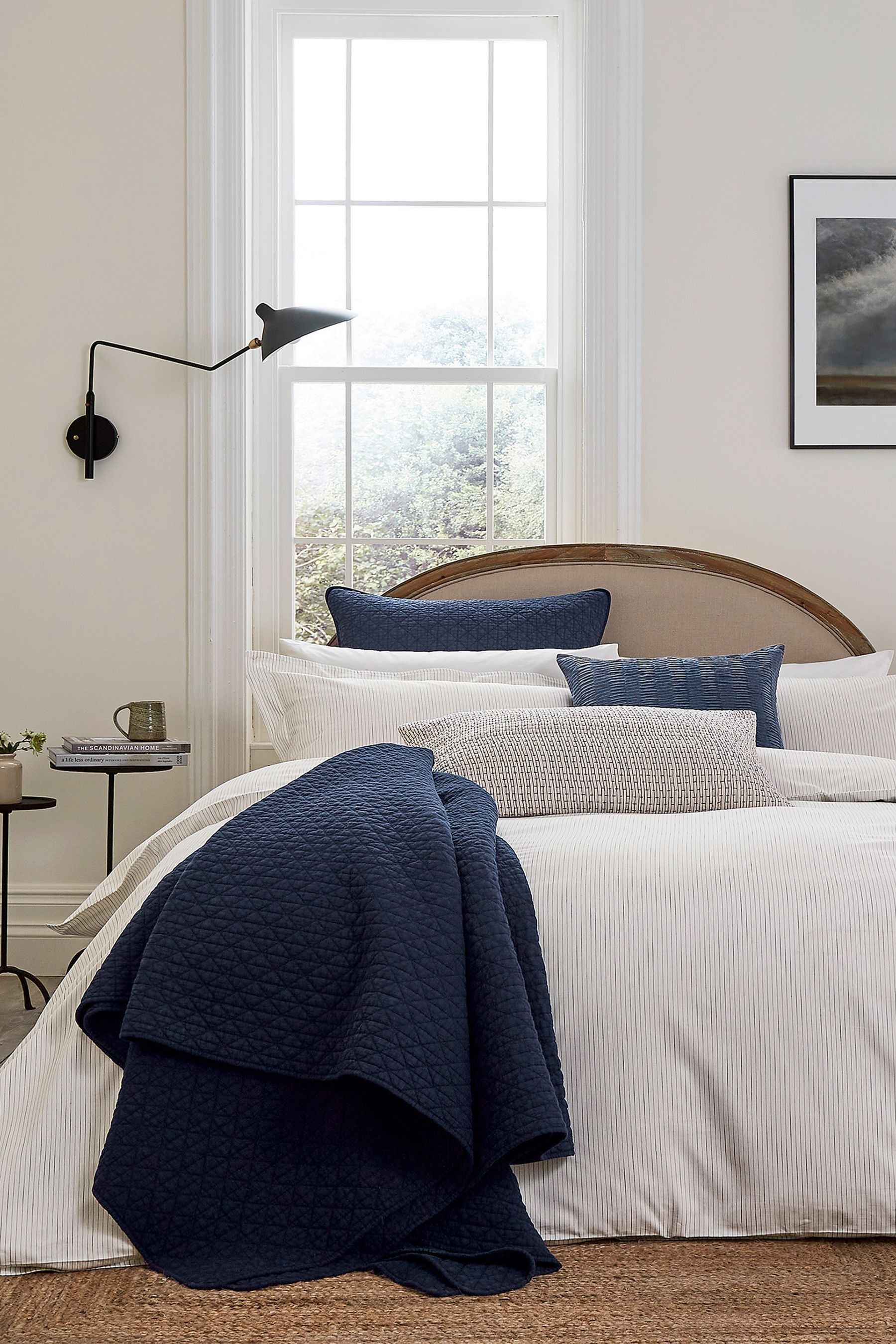 Buy Bedeck of Belfast Blue Gaia Quilted Throw from the Next UK online shop