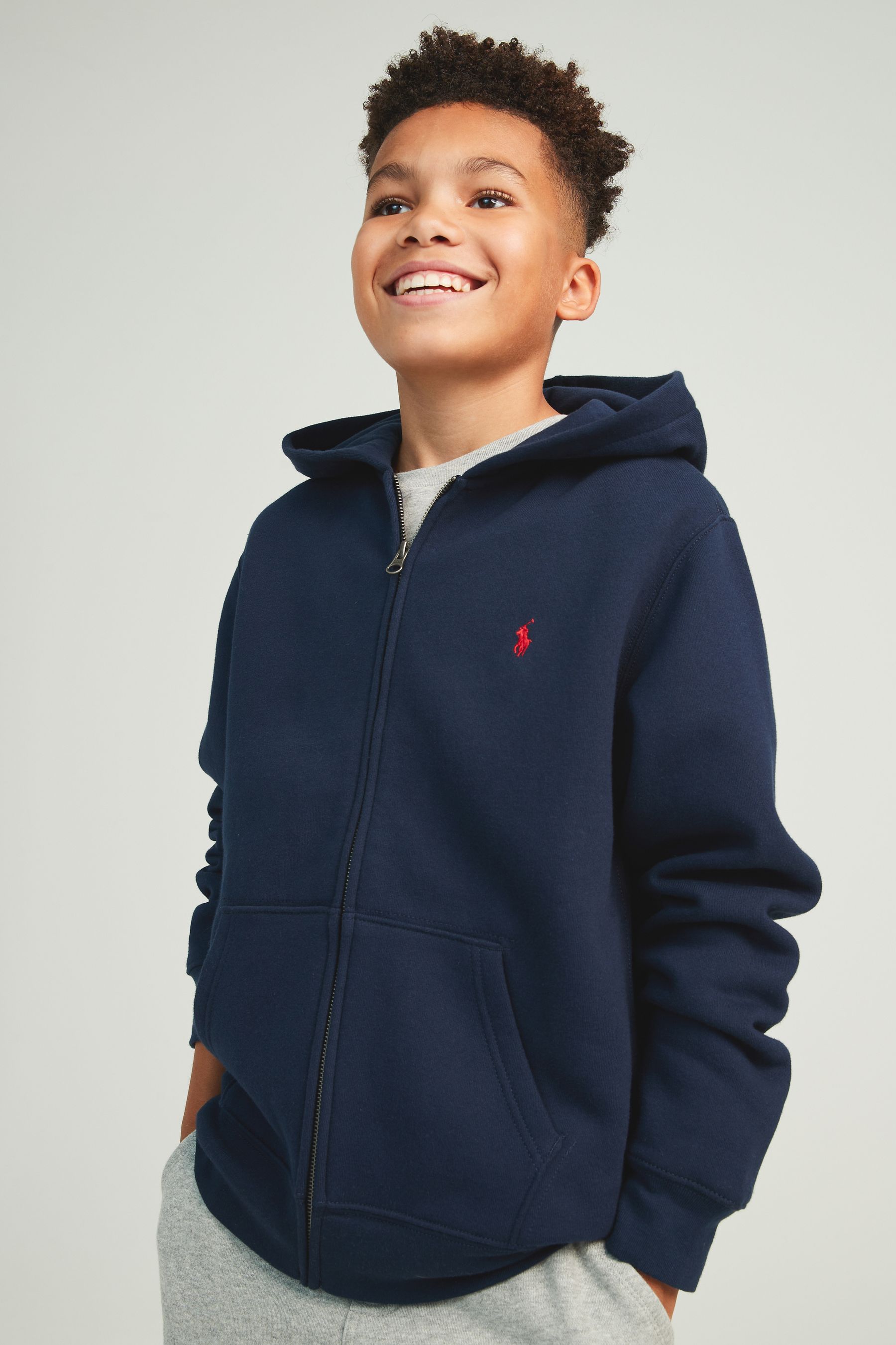 Buy Polo Ralph Lauren Boys Cotton Fleece Zip-Up Logo Hoodie from the ...