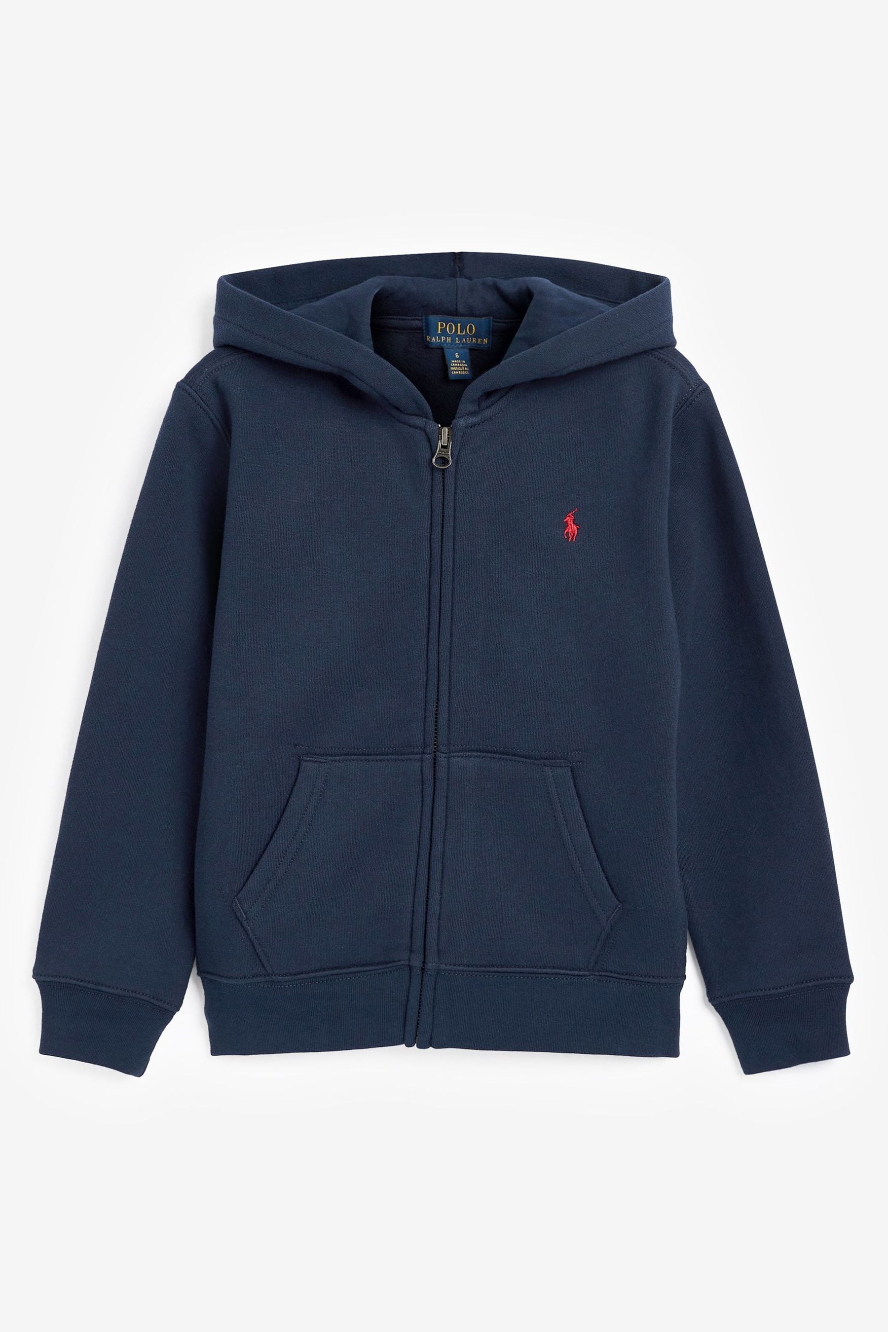 Buy Polo Ralph Lauren Boys Cotton Fleece Zip-Up Logo Hoodie from the ...