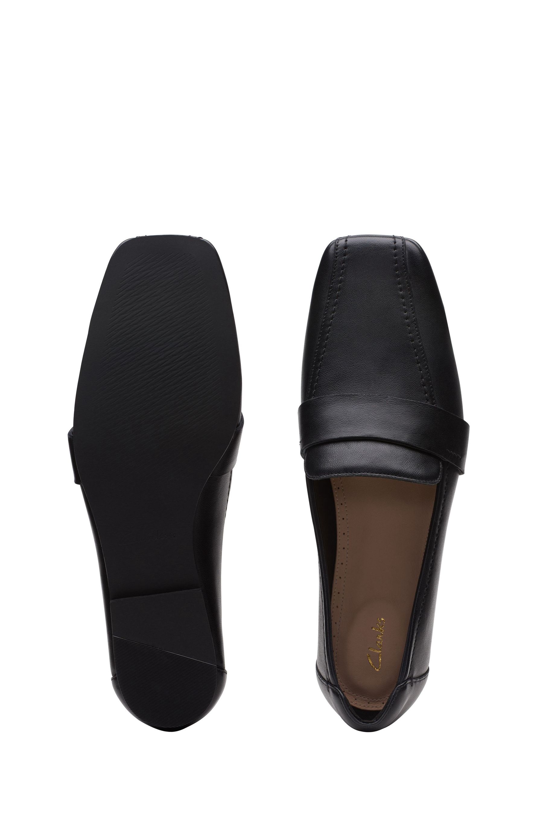Buy Clarks Black Leather Seren Flat Shoes from the Next UK online shop