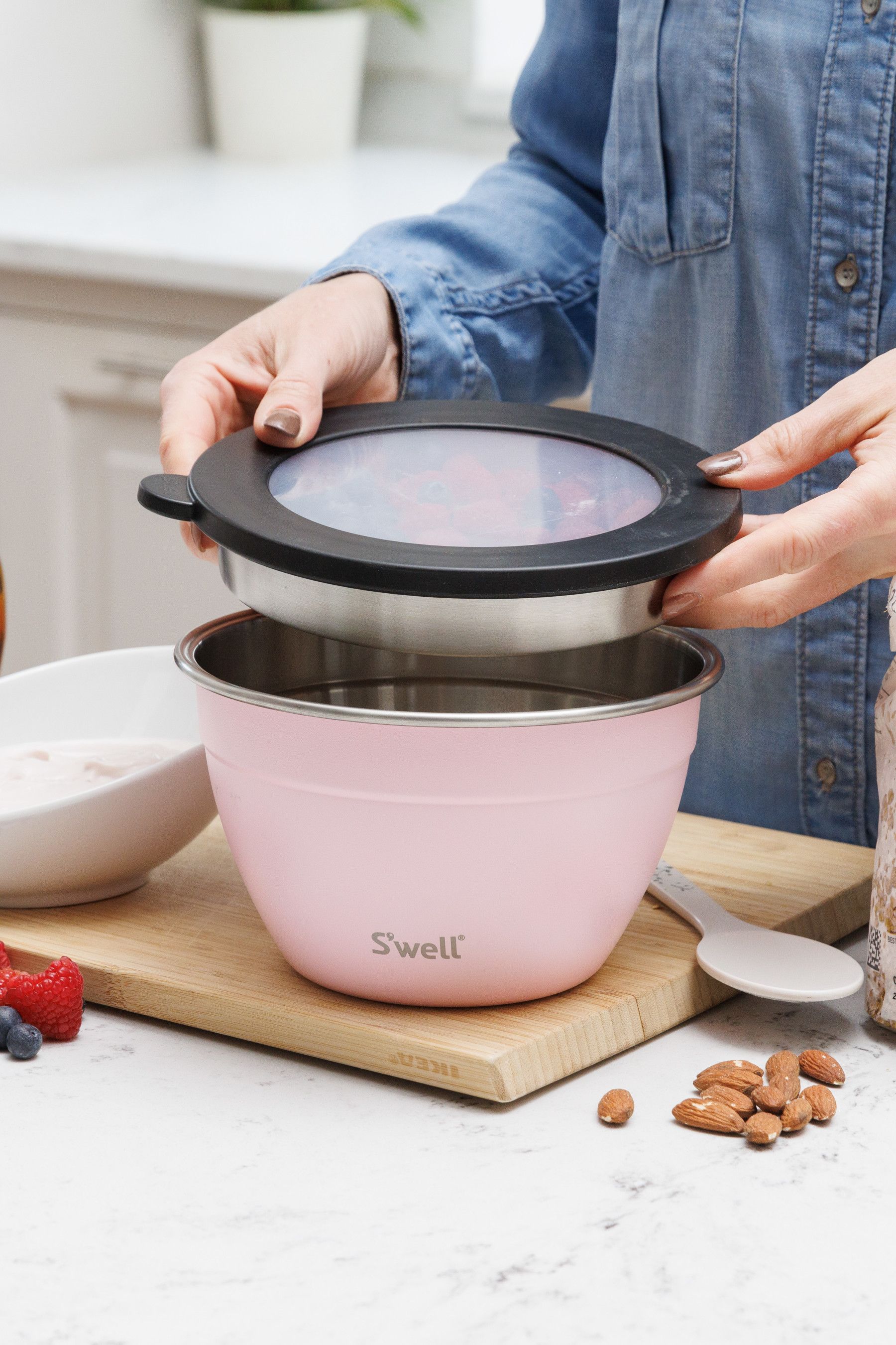 Buy S’well Blush Pink Travel Salad Bowl Kit 1.9L from the Next UK