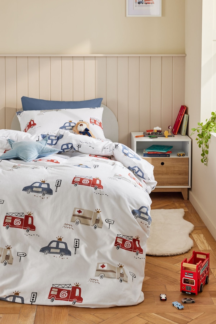 Ensemble Housse de couette et Taie d'oreiller en coton brossé 100% super doux - Image 1 of 1