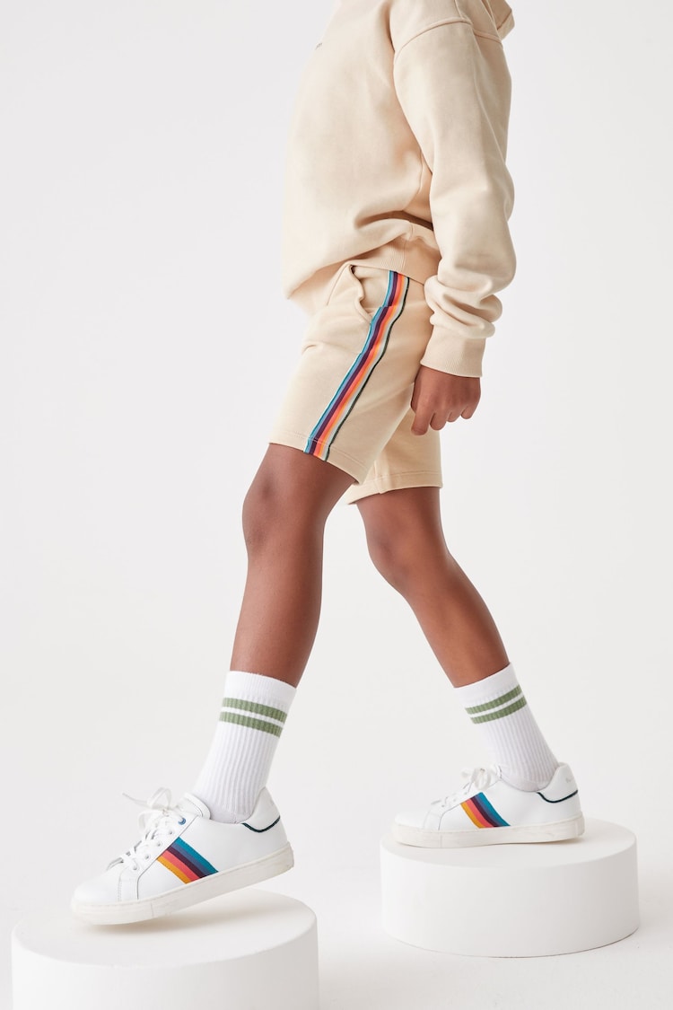 Paul Smith Junior Boys 100% Cotton Artist Stripe Sweat Shorts - Image 1 of 1