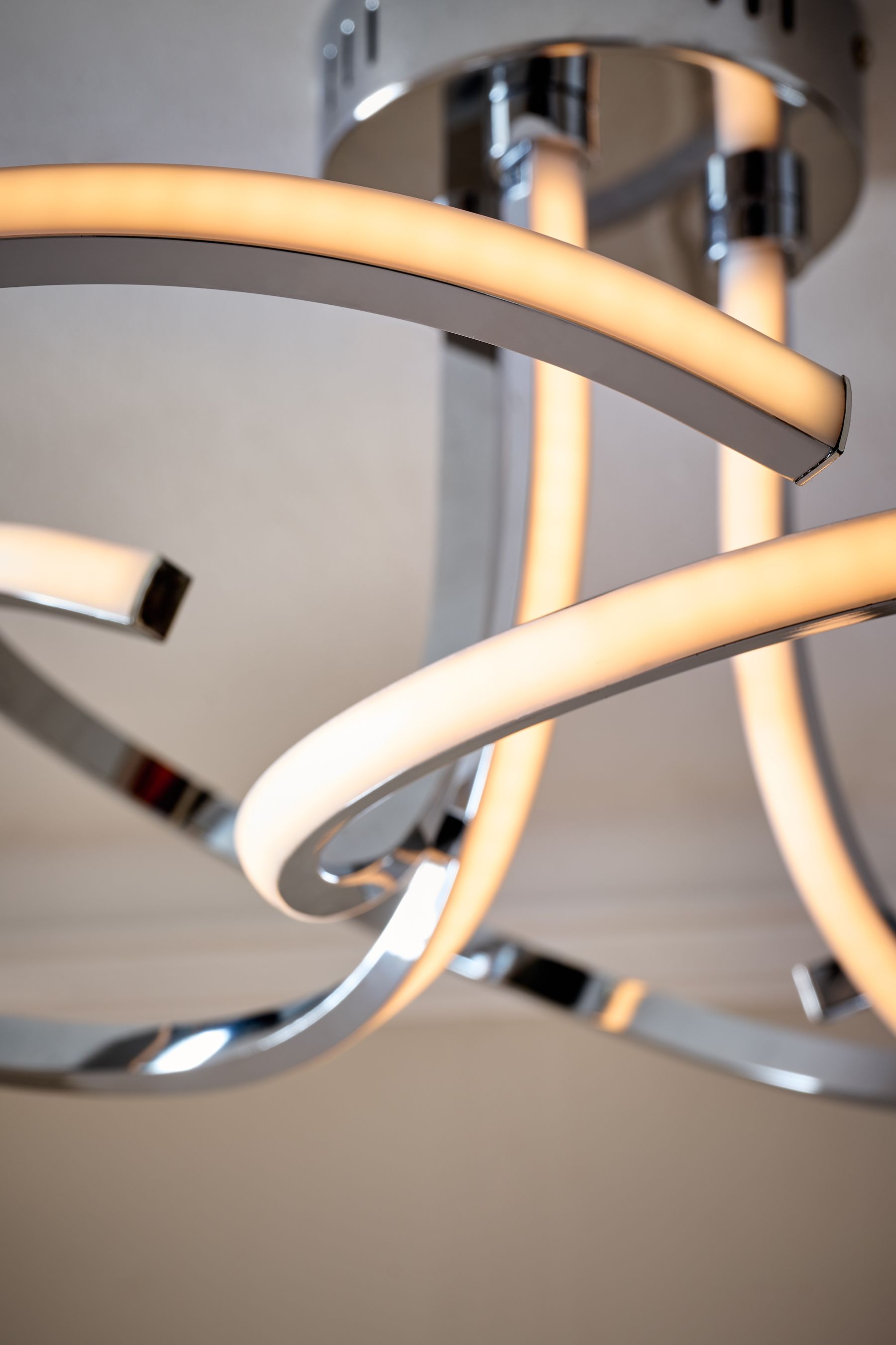 Buy Chrome Sculptural LED Flush Ceiling Light from the Next UK online shop