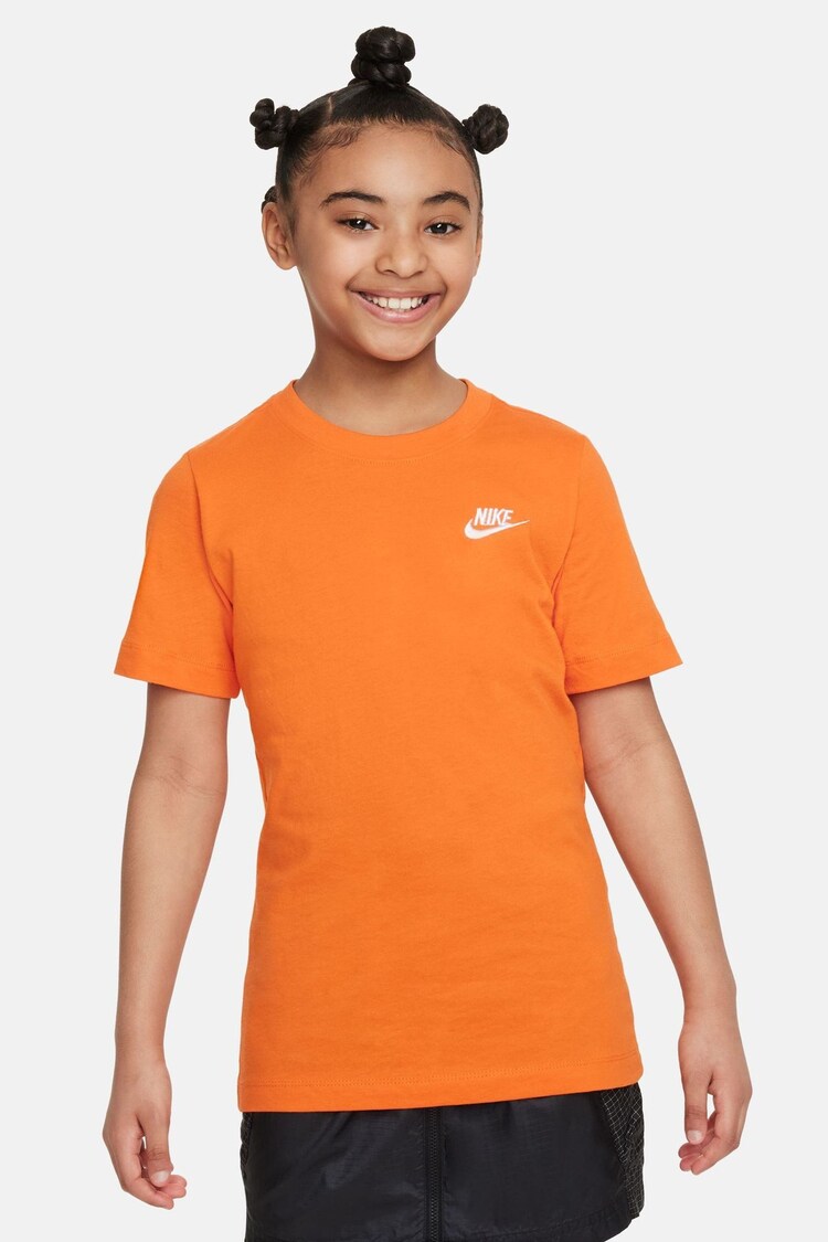 Oranžna - Bombažna majica s kratkimi rokavi Nike 100% Futura - Slika 1 iz 1