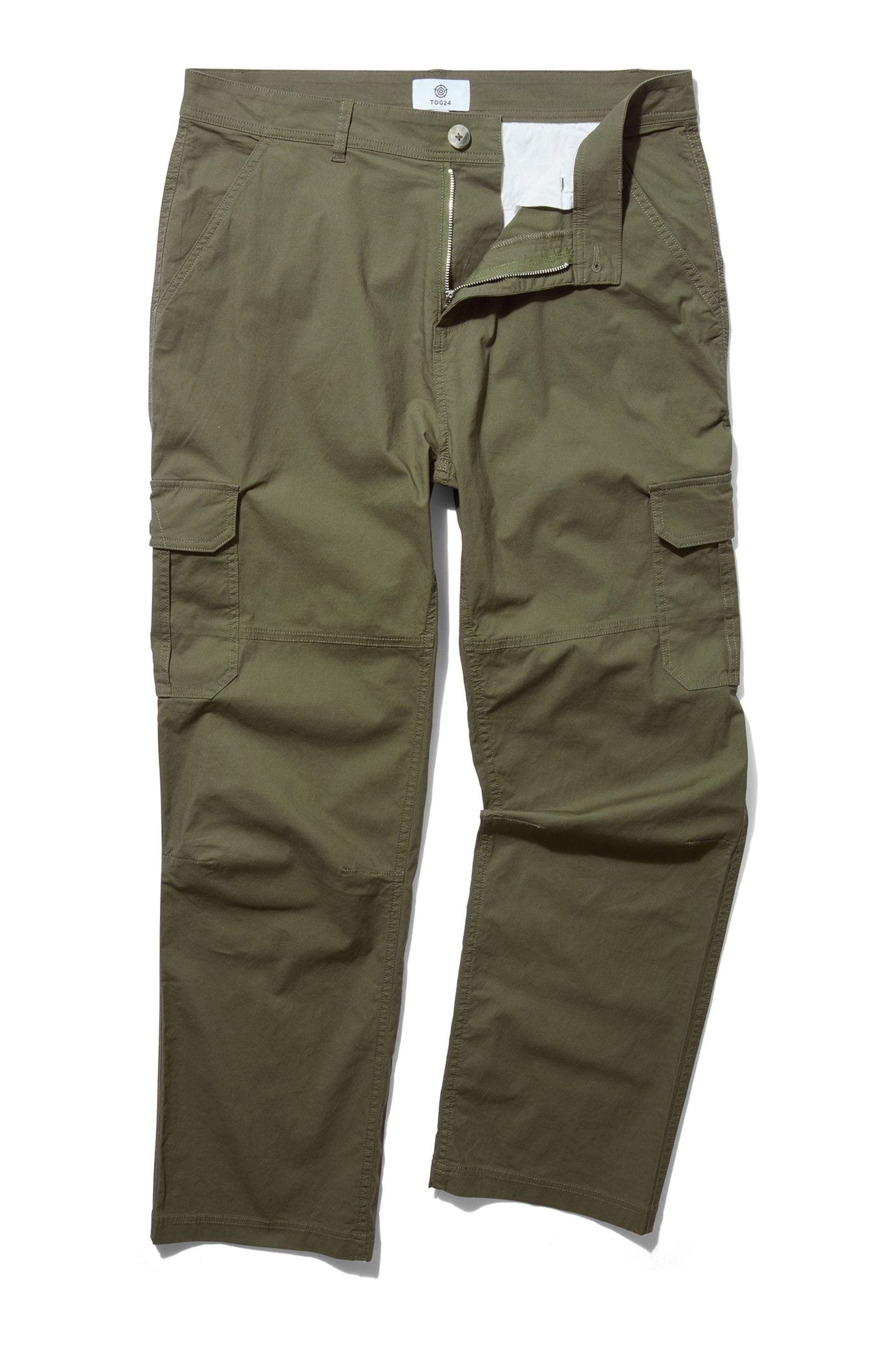 Buy Tog 24 Green Dibden Mens Khaki Cargo Trousers from the Next UK ...