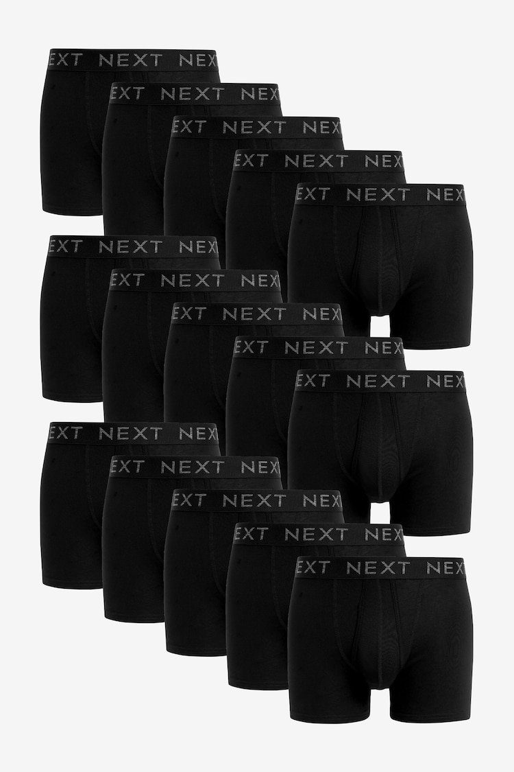 Black 15 Pack A-Front Boxers - Image 1 of 1