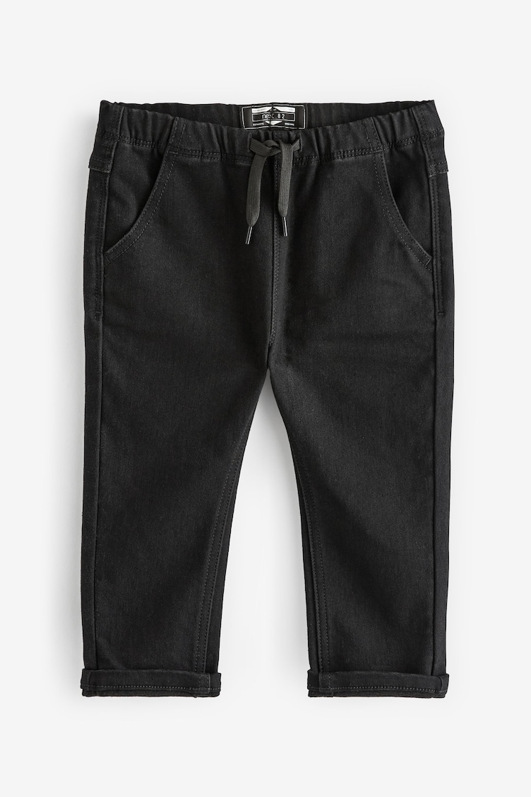 Black Denim Super Soft Pull-On Jeans With Stretch (3mths-7yrs) - Image 1 of 1