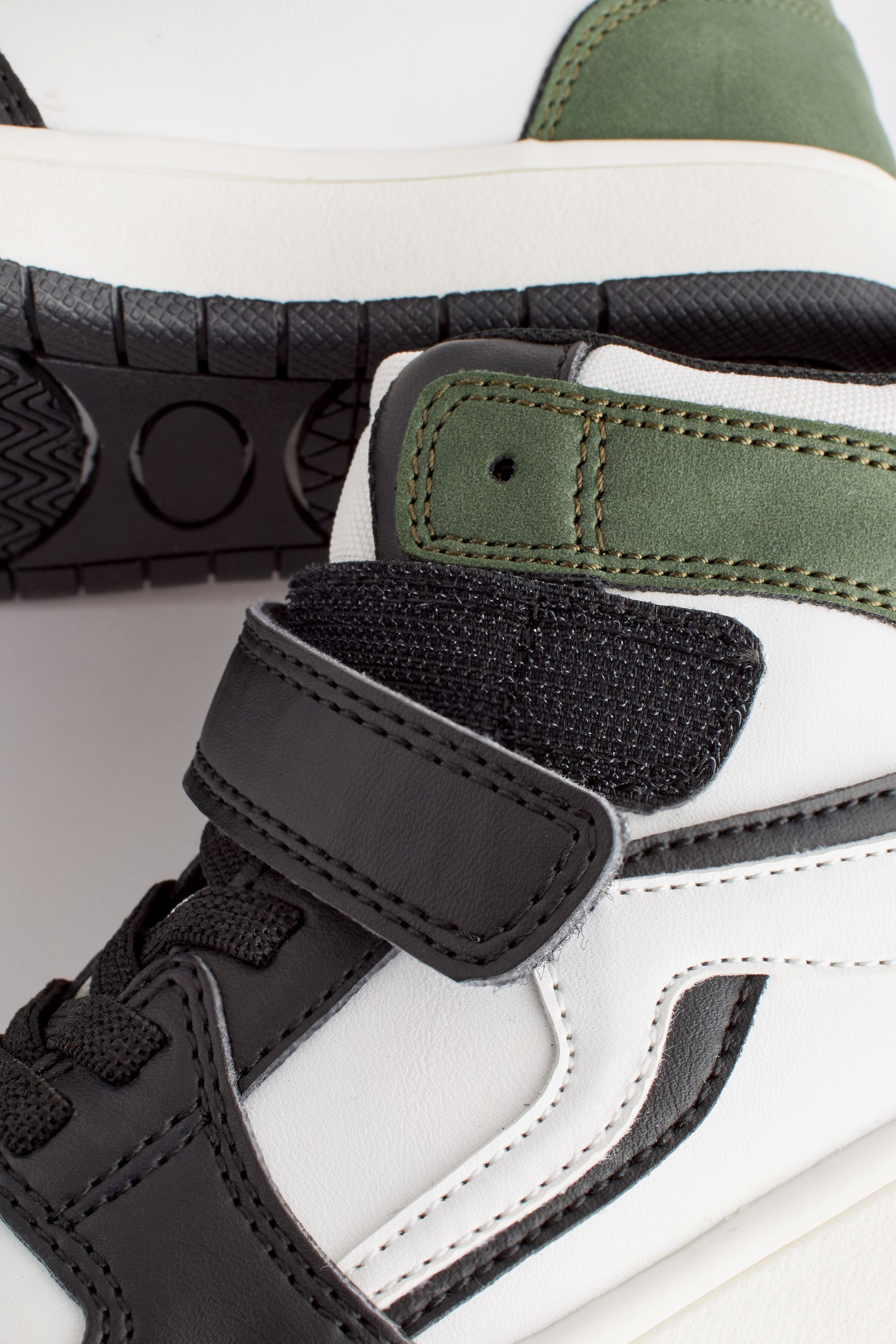 Next Rise Shoes Buy Monochrome Elastic Lace High Top Trainers from the Next UK online shop