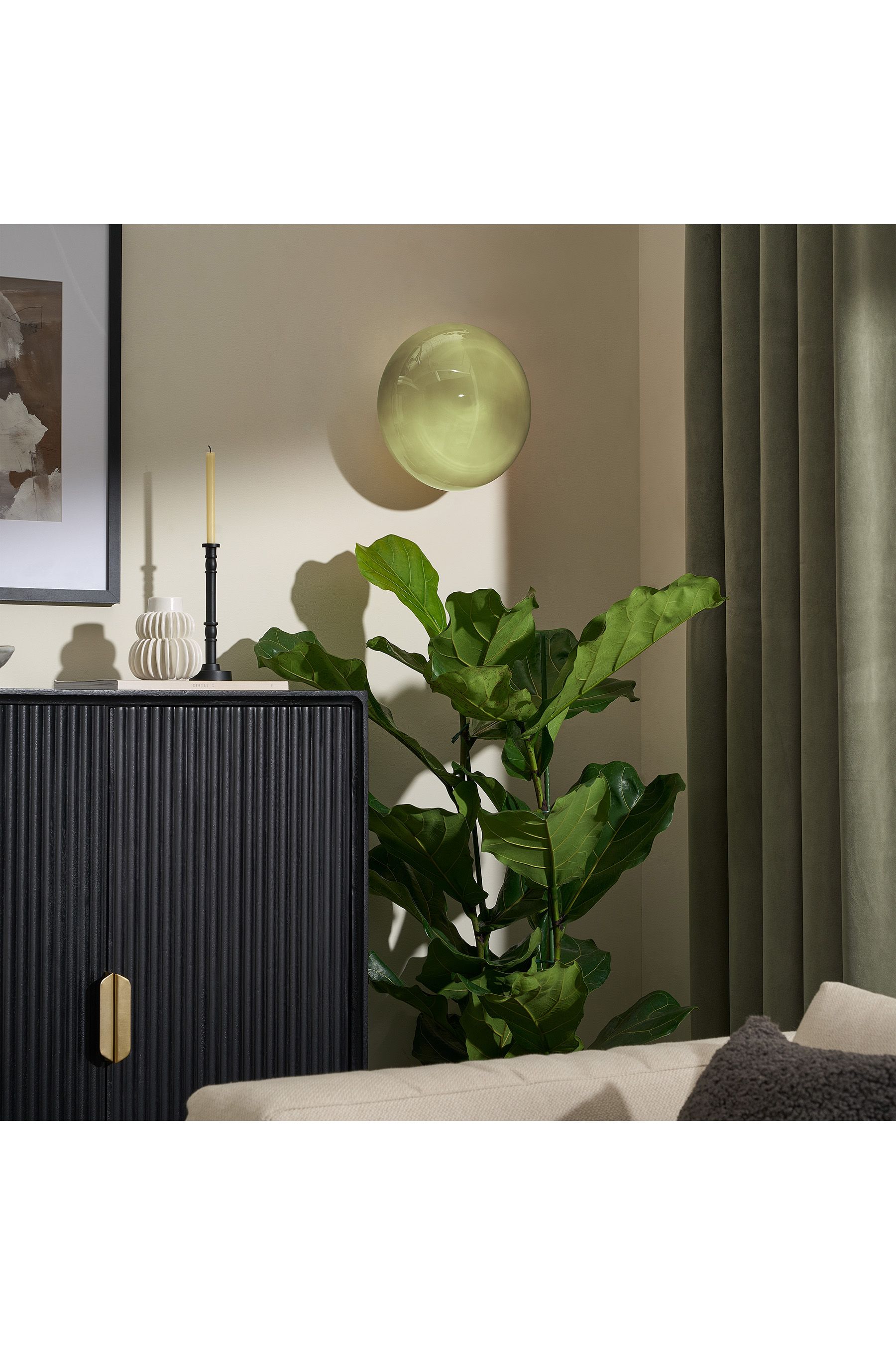 Buy Green Adrianne Glass Wall Light from the Next UK online shop