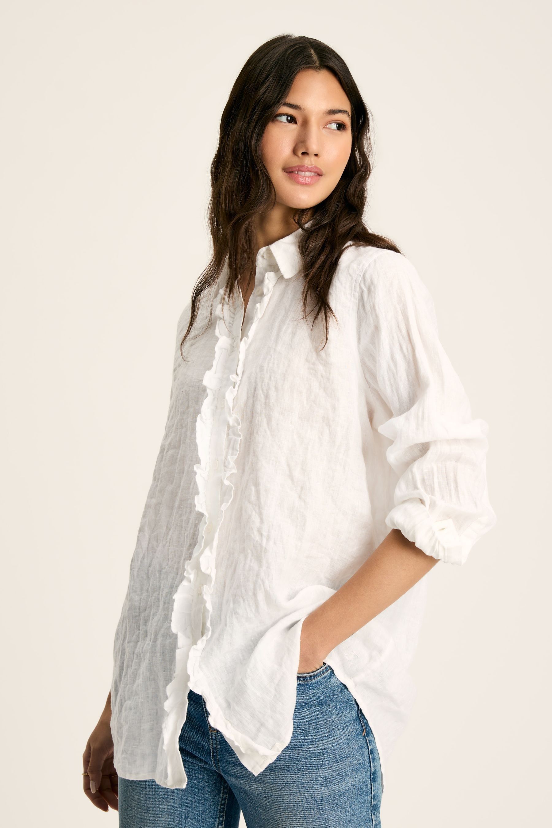 Buy Joules Selene White 100 Linen Shirt from the Next UK online shop