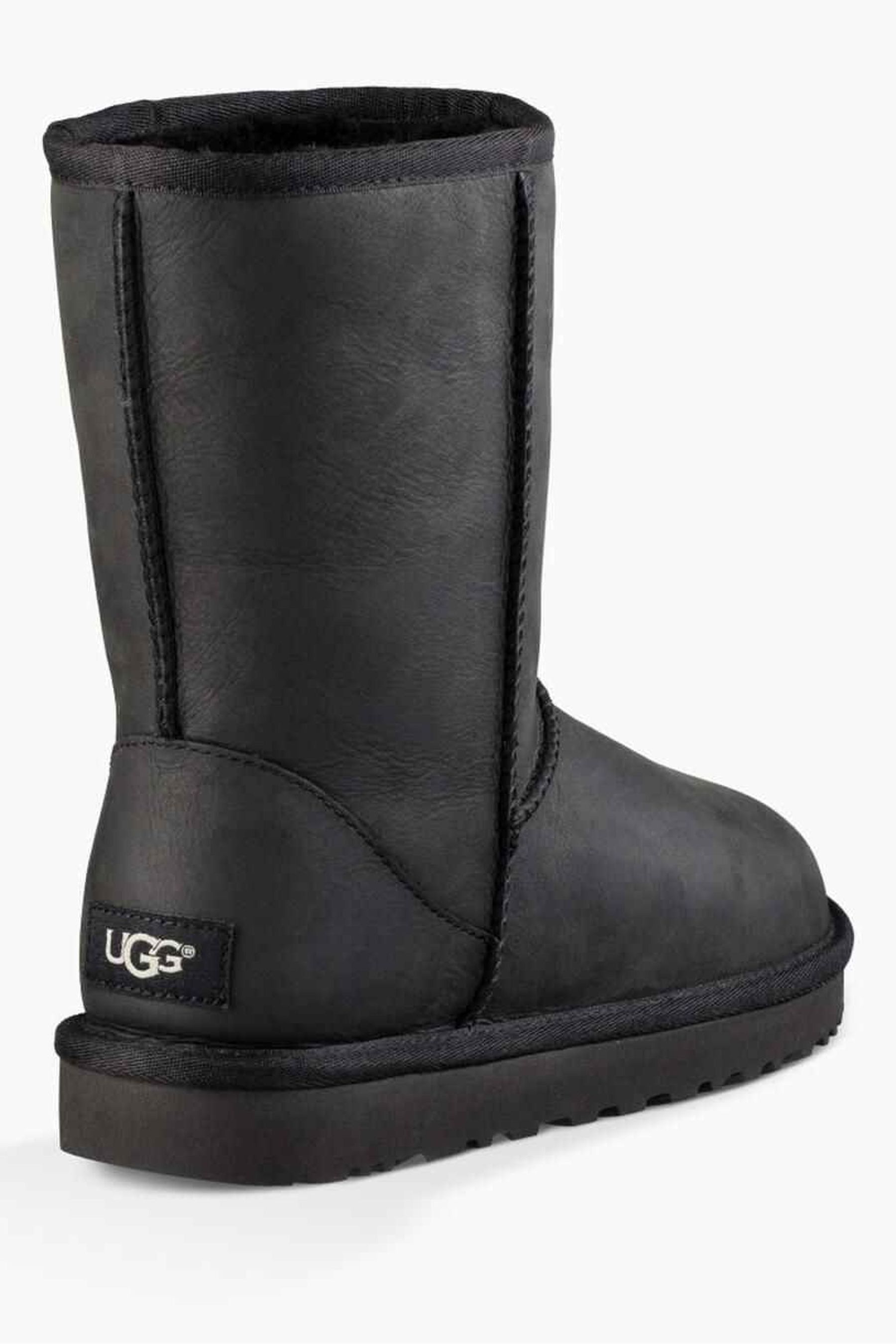 Buy UGG® Black Classic Short Leather Boots from the Next UK online shop