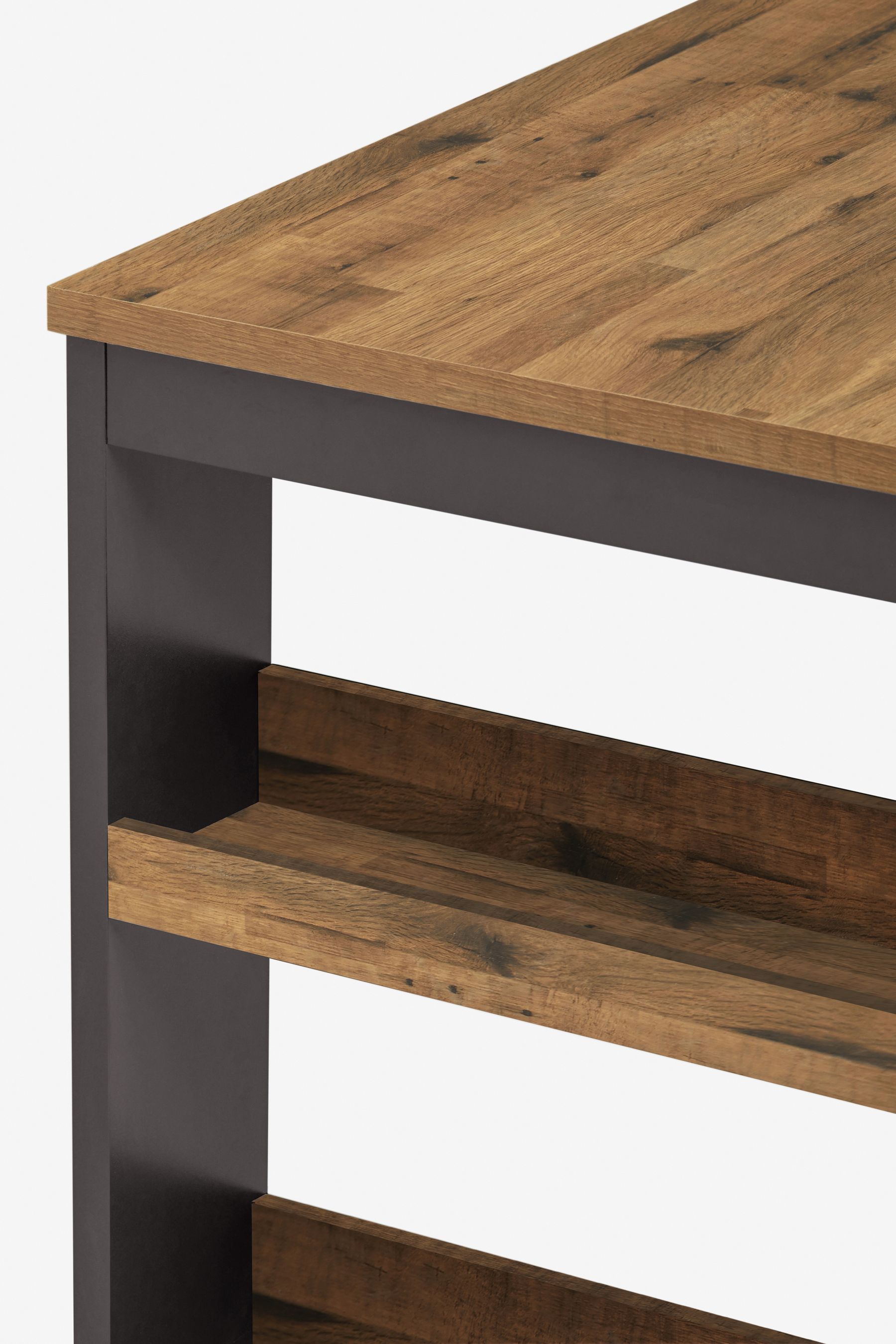 Buy Dark Bronx Bronx Oak Effect Storage Bar 2 Seater Bar Table from Next Ireland