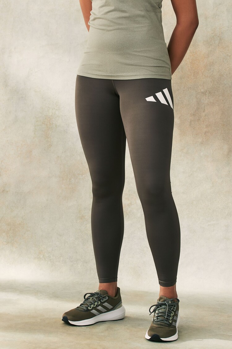adidas Green Train Essential Full Length Big Logo Leggings - Image 1 of 1