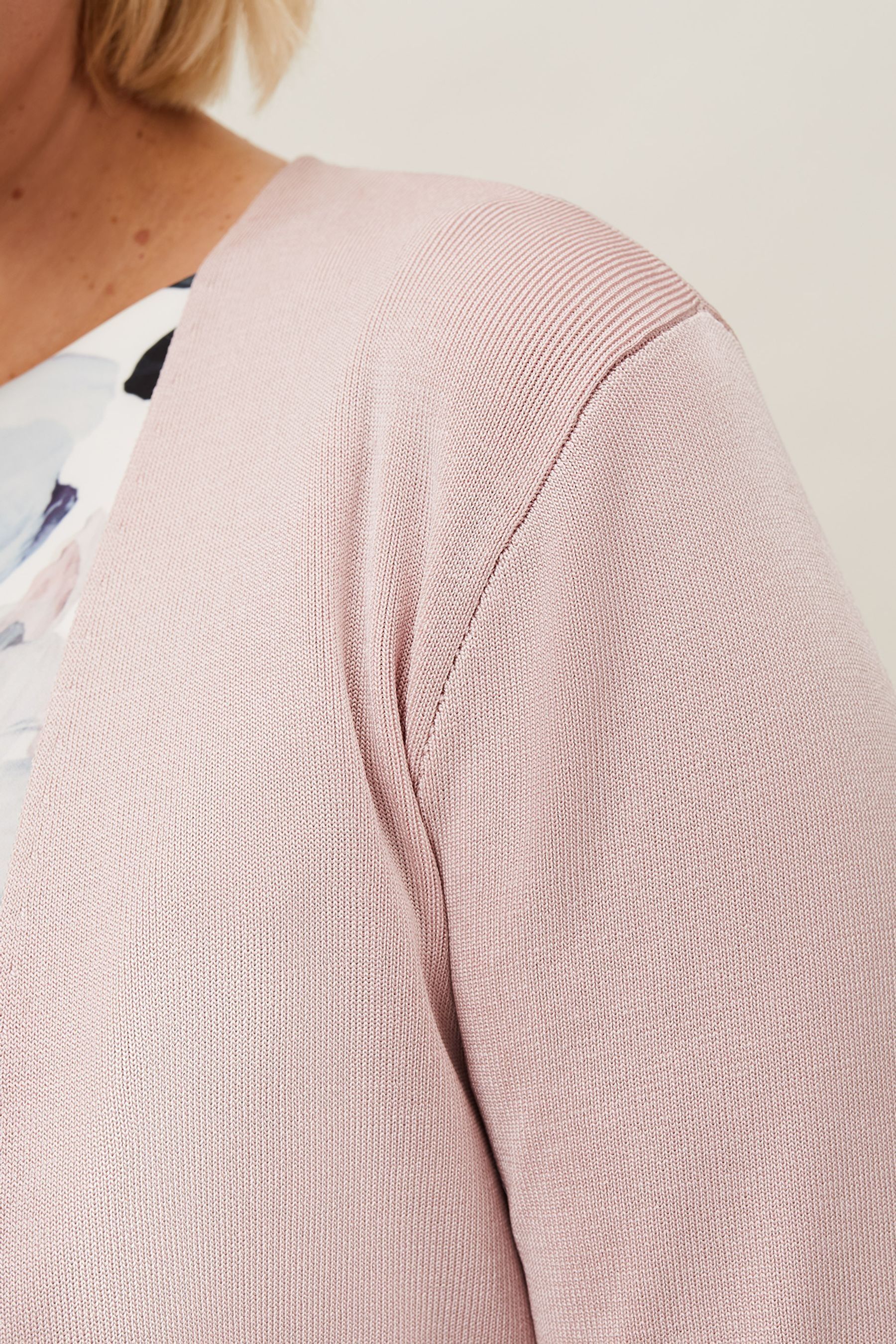 Phase eight salma knit jacket pink Clearance