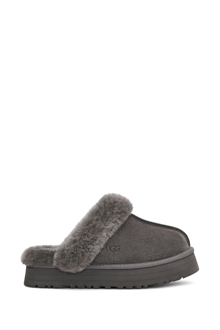 UGG Grey Disquette Flatform Slippers - Image 1 of 1