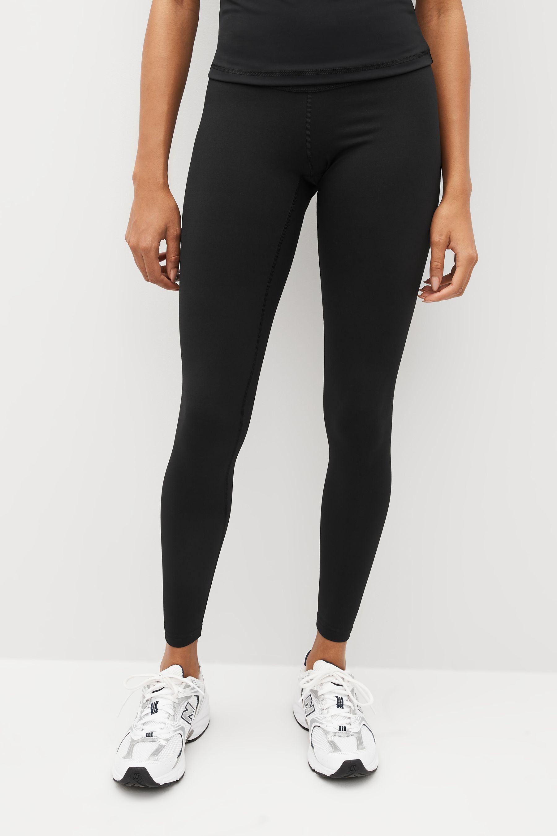 Buy Black Next Active Sports Tummy Control High Waisted Full Length