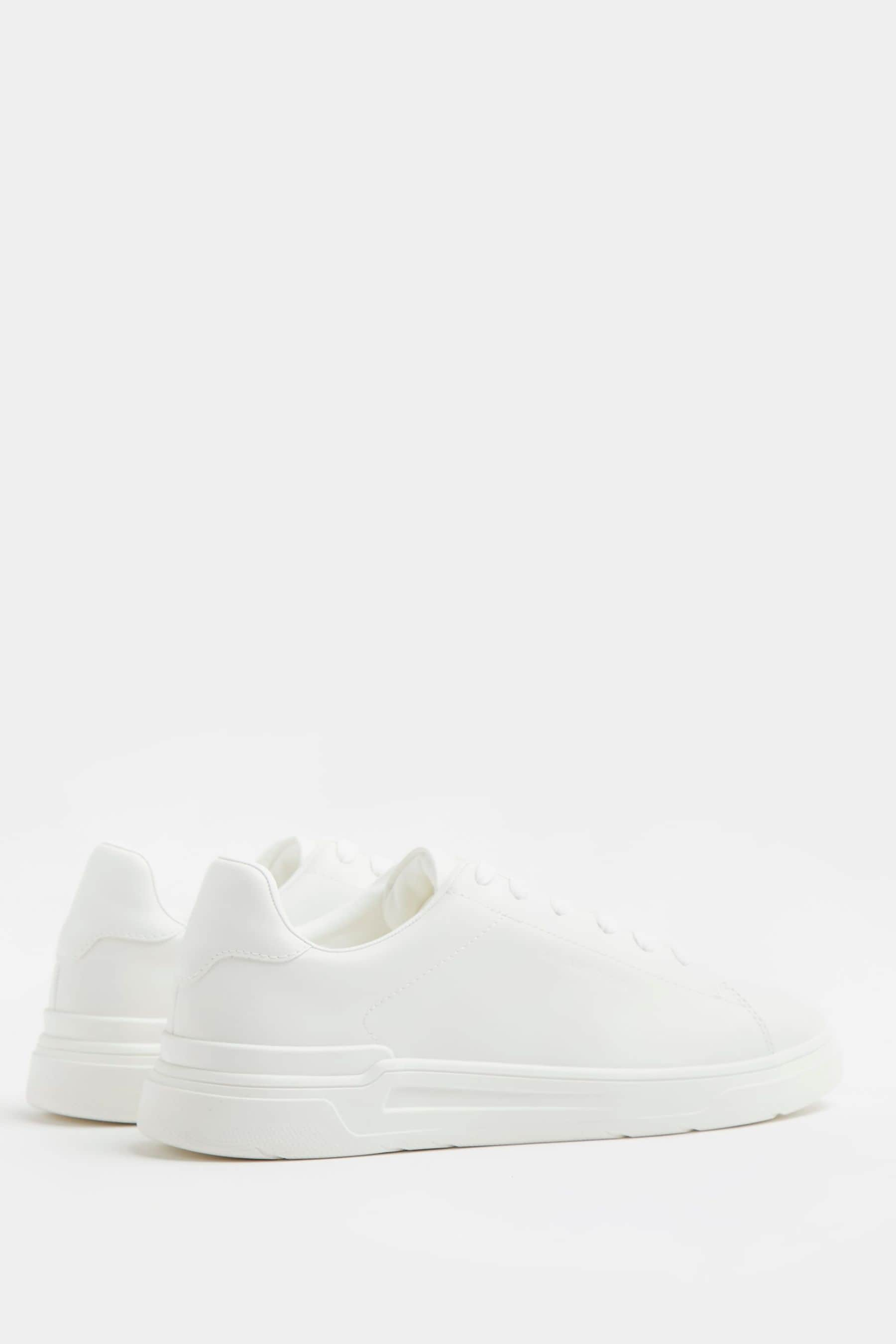 Buy River Island White Lace Up Cupsole Trainers from the Next UK online ...