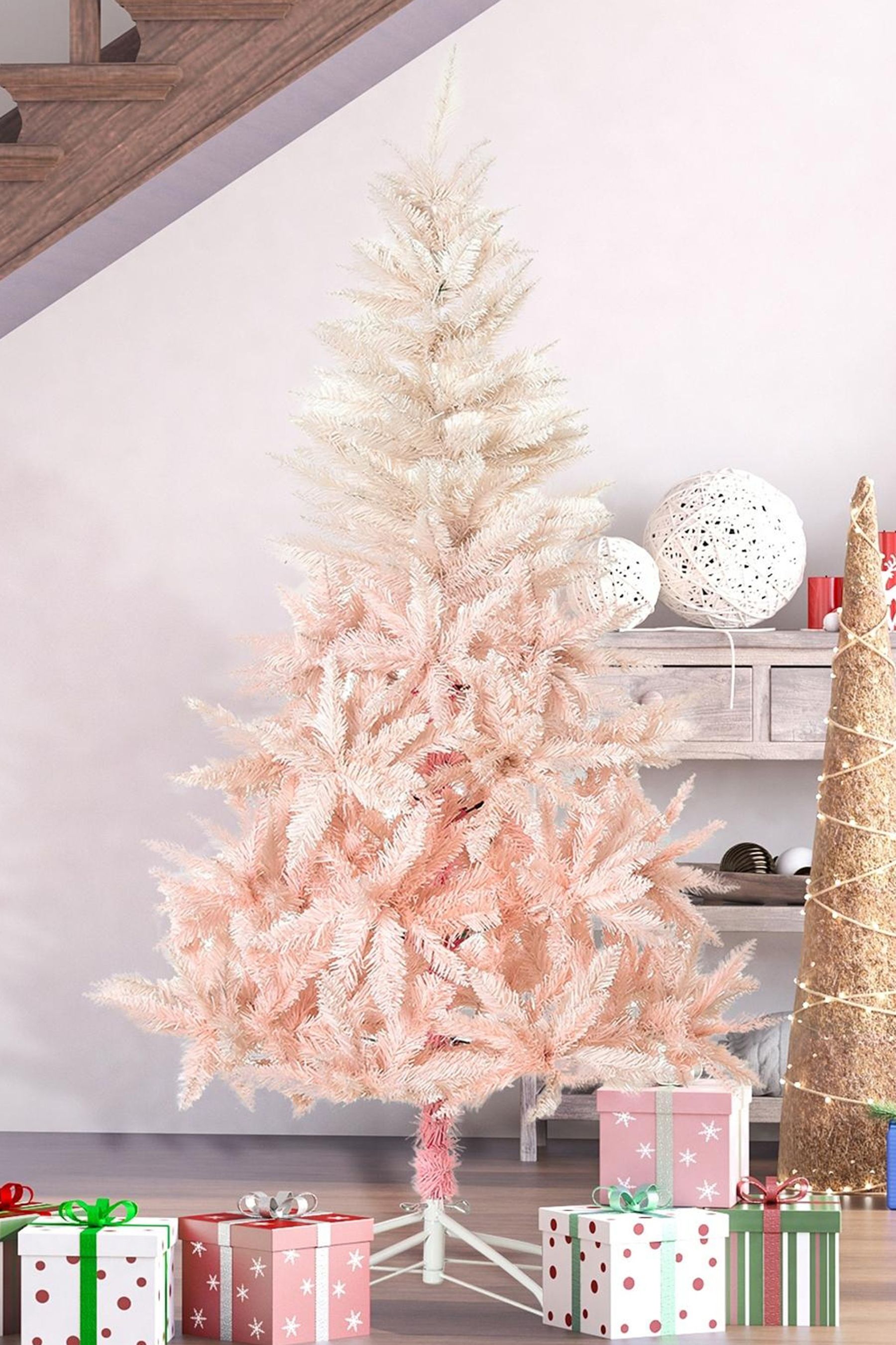 Buy Pink 6ft Pink Artificial Christmas Tree from the Next UK