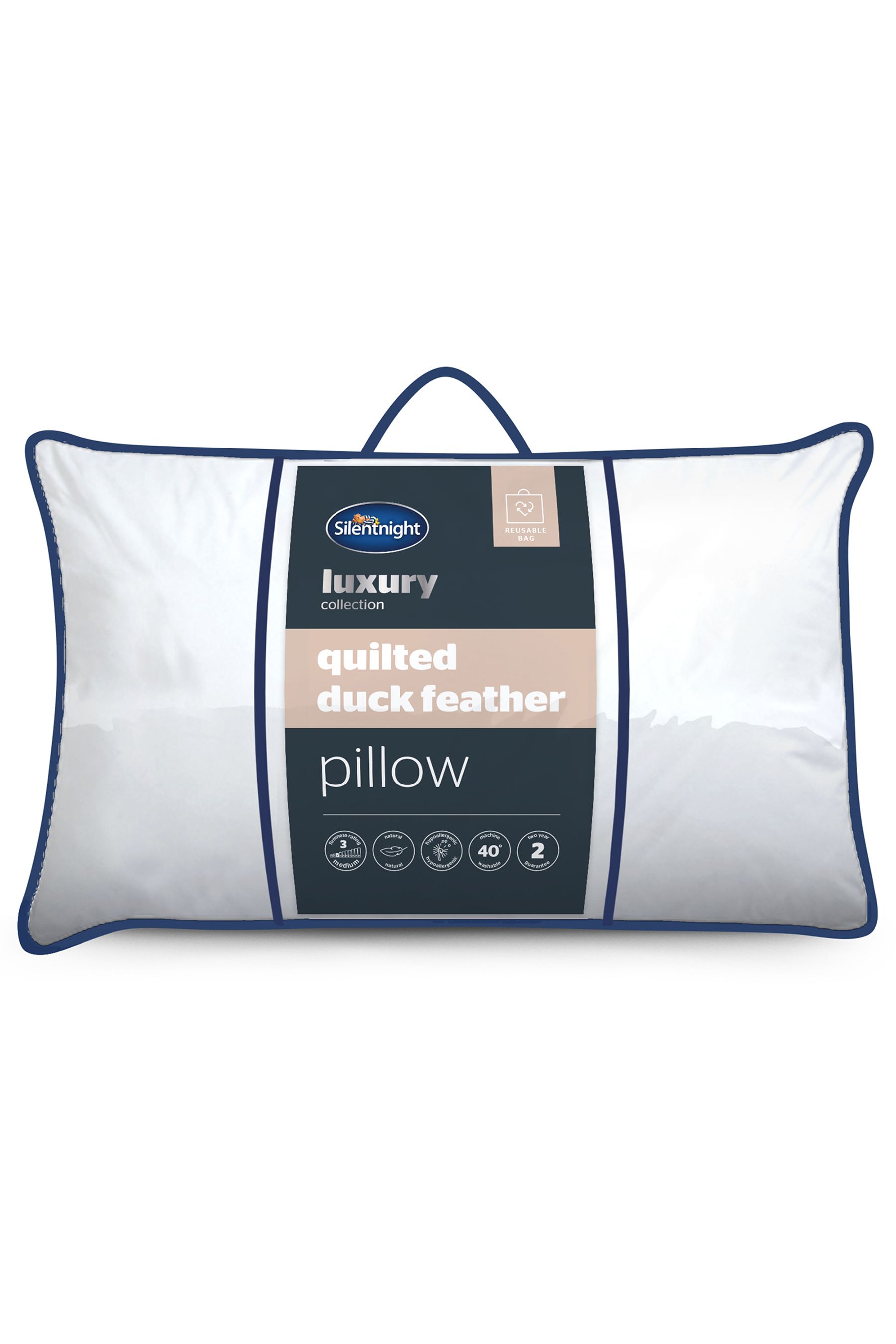 Buy Silentnight Quilted Duck Feather Pillow from the Next UK online shop