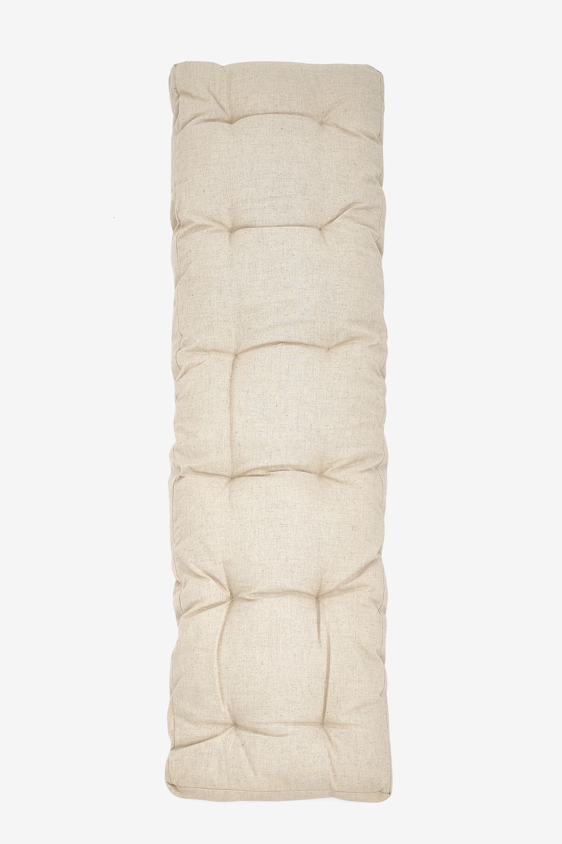 Buy Natural Bench Cushion Cotton Linen Blend Dining Bench Cushion from