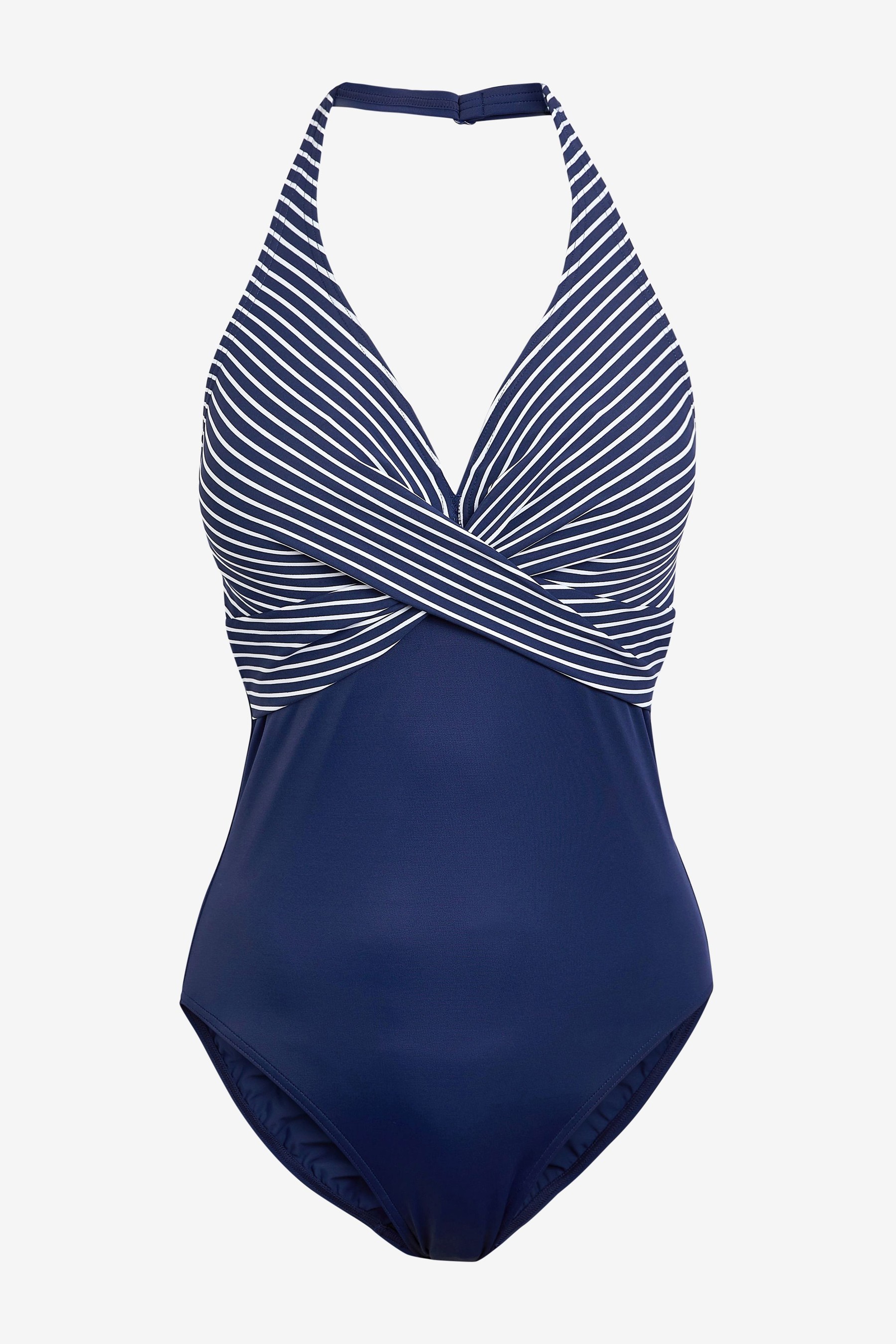 Buy Figleaves Blue Underwired Tummy Control Swimsuit from the Next UK ...