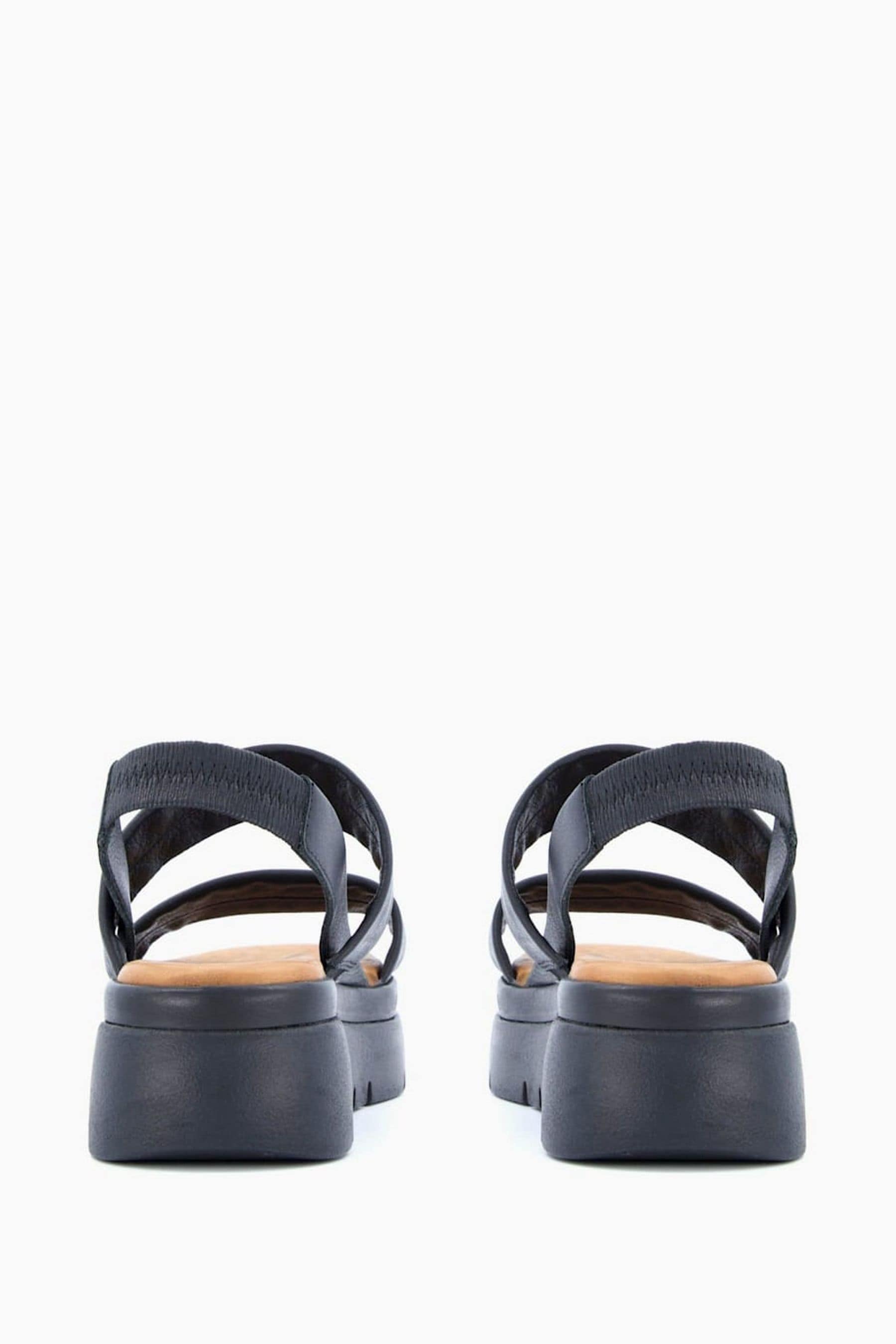 Buy Dune London Black Location Padded Flatform Sandals from the Next UK ...