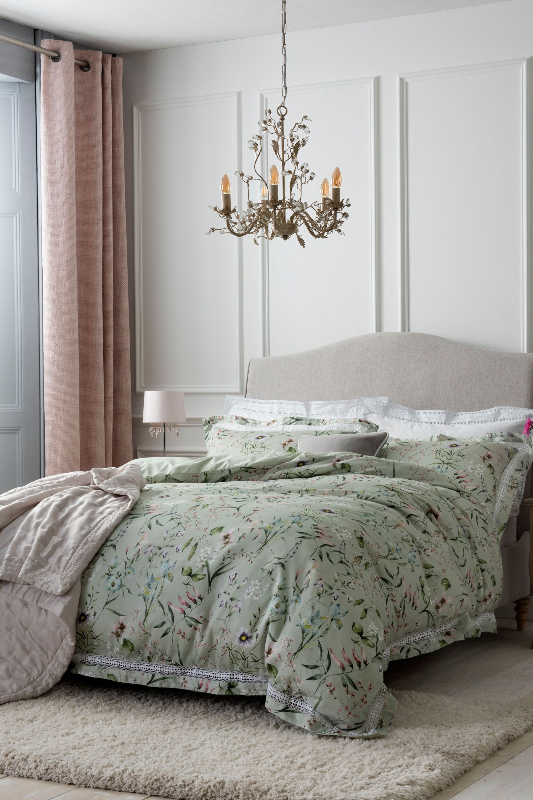 Buy Collection Luxe 200 Thread Count Cotton Regency Floral Duvet Cover