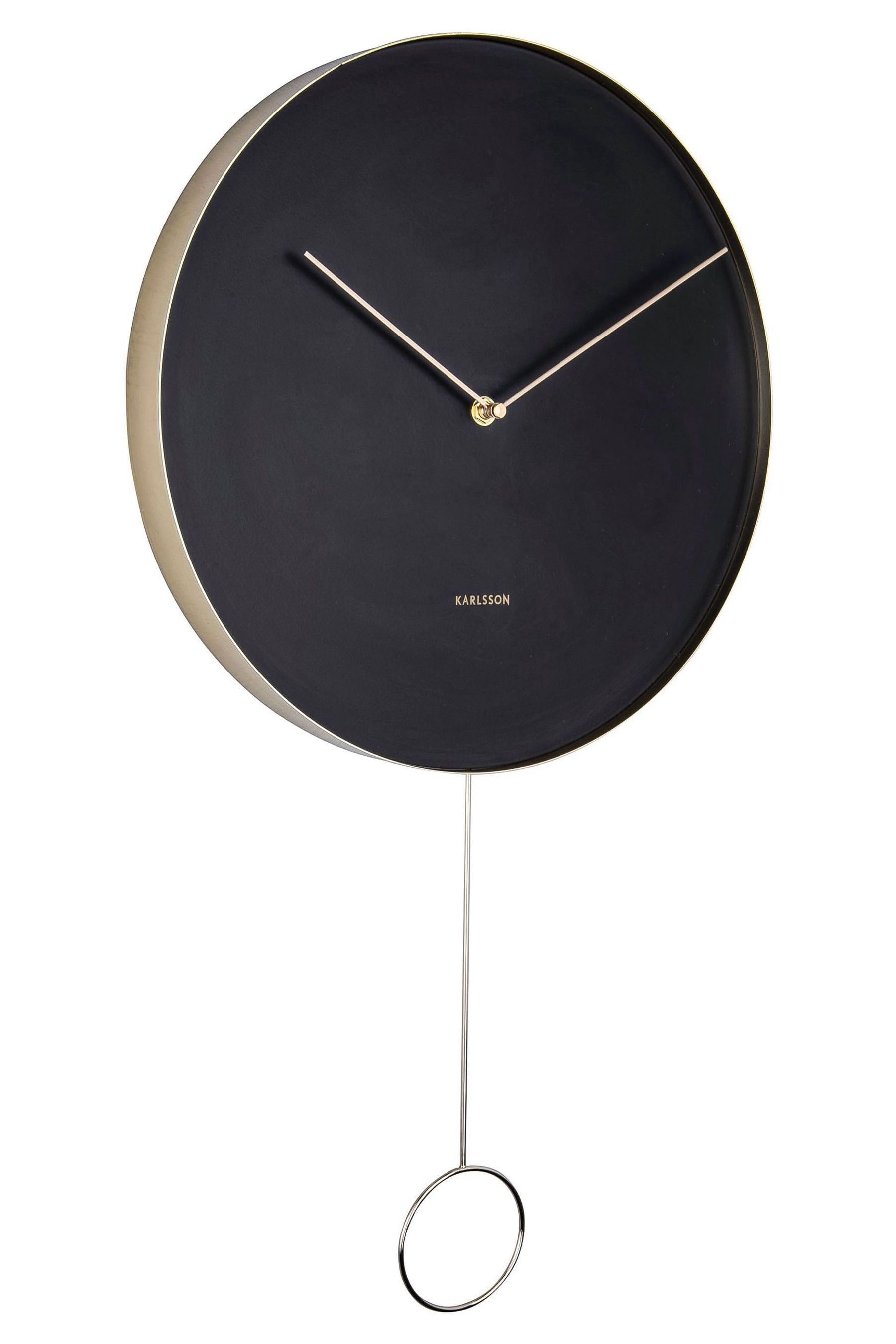 Buy Karlsson Black Pendulum Wall Clock from the Next UK online shop