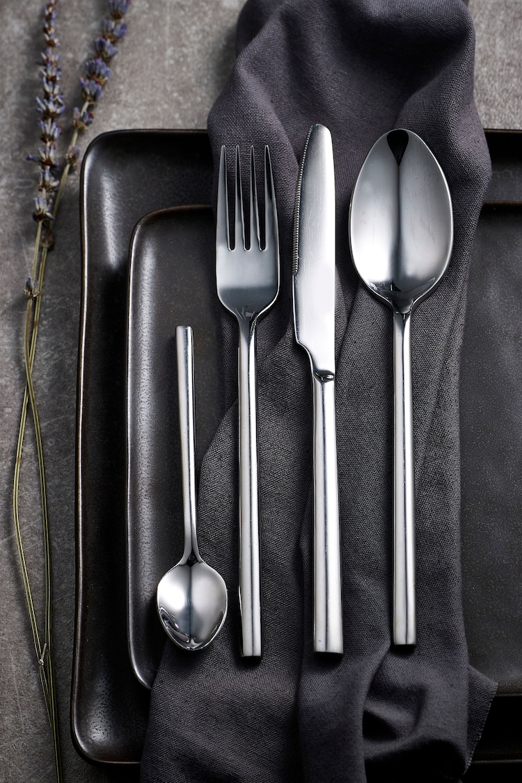 Silver 24pc Kensington Stainless Steel Cutlery Set - Image 1 of 1