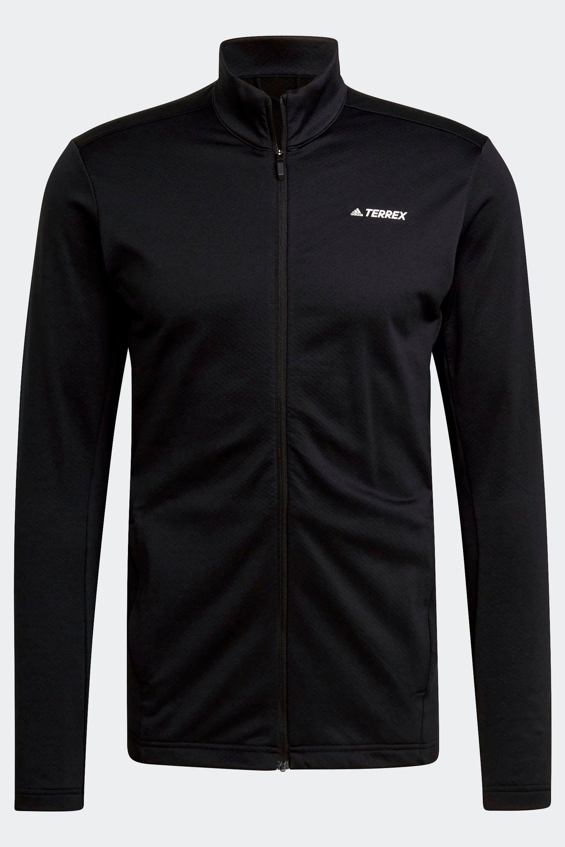 Buy adidas Black Terrex Multi Primegreen Full-Zip Fleece Jacket from ...