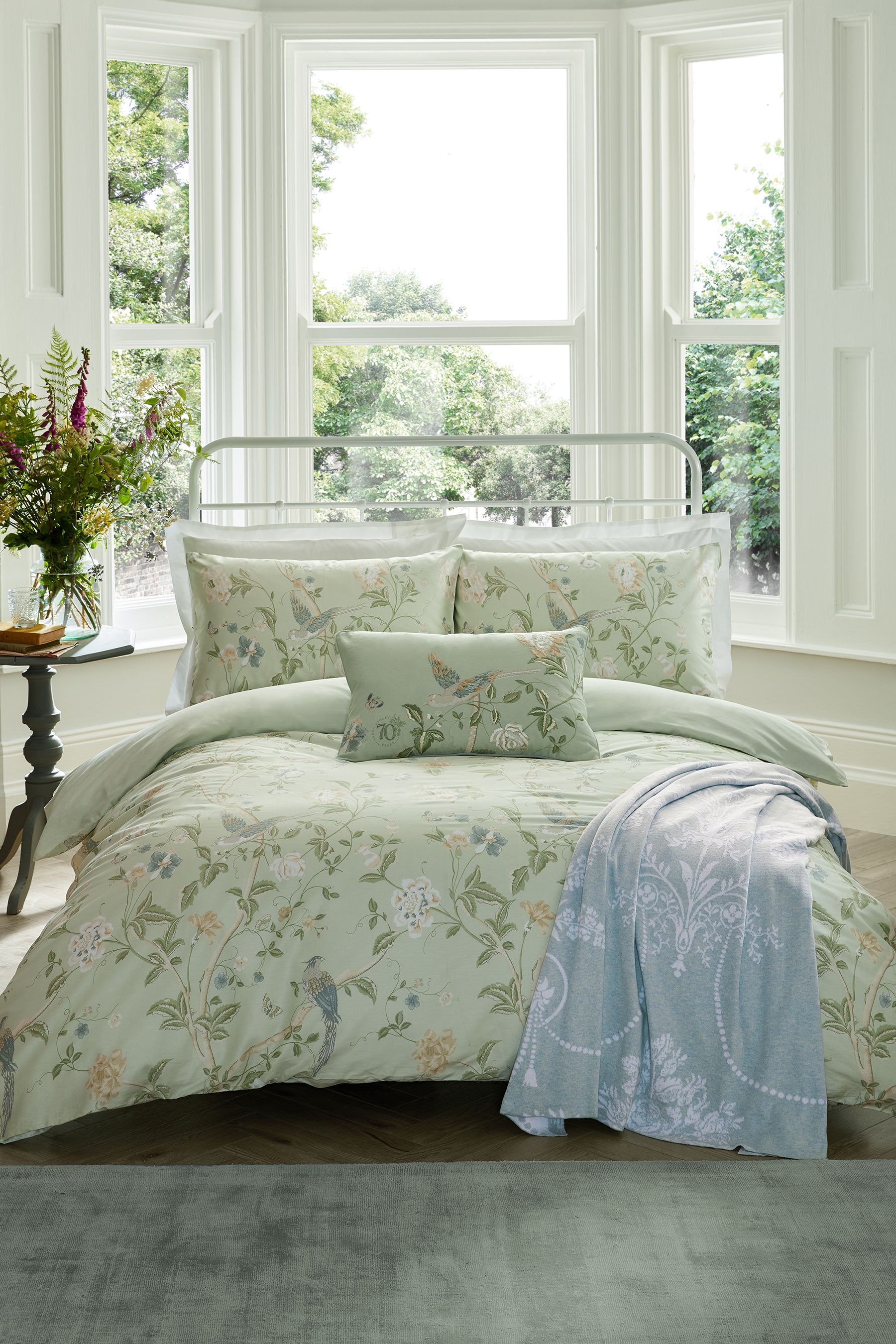 Buy Laura Ashley Summer Palace Duvet Cover and Pillowcase Set from the