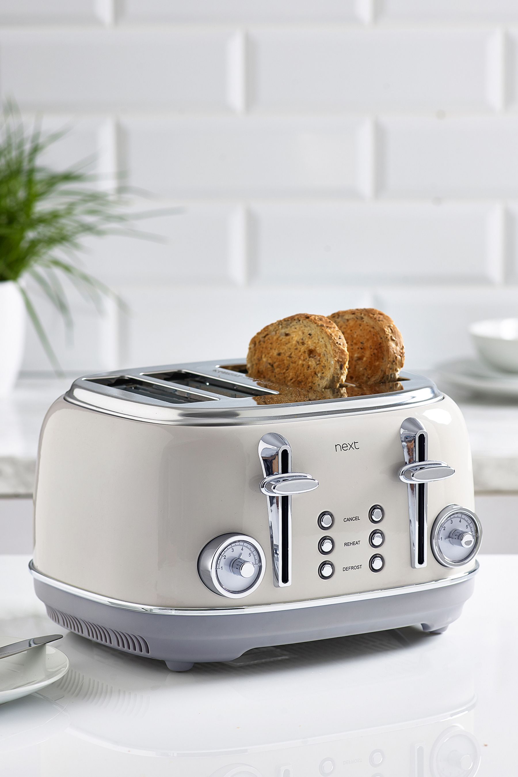 Buy Cream Dial 4 Slice Toaster from the Next UK online shop
