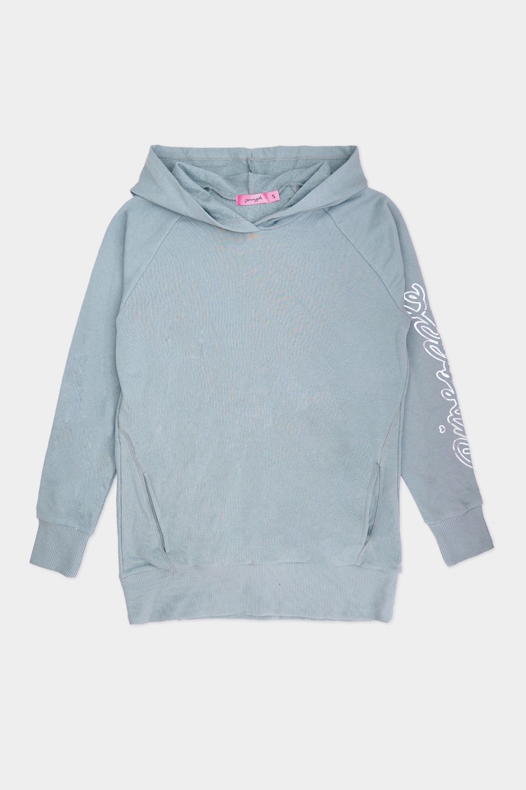 Verde salvia - Sudadera larga con capucha para mujer de Pineapple - Imagen 1 de 1