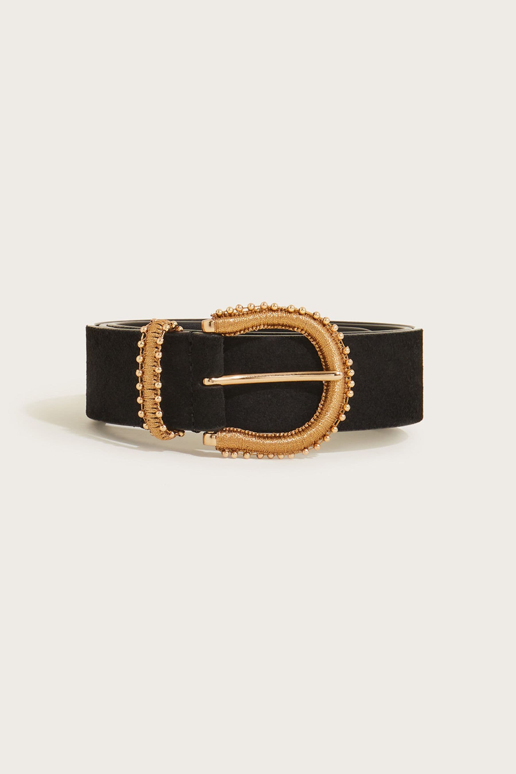 Buy Monsoon Black Leather Antique Buckle Belt from the Next UK online shop