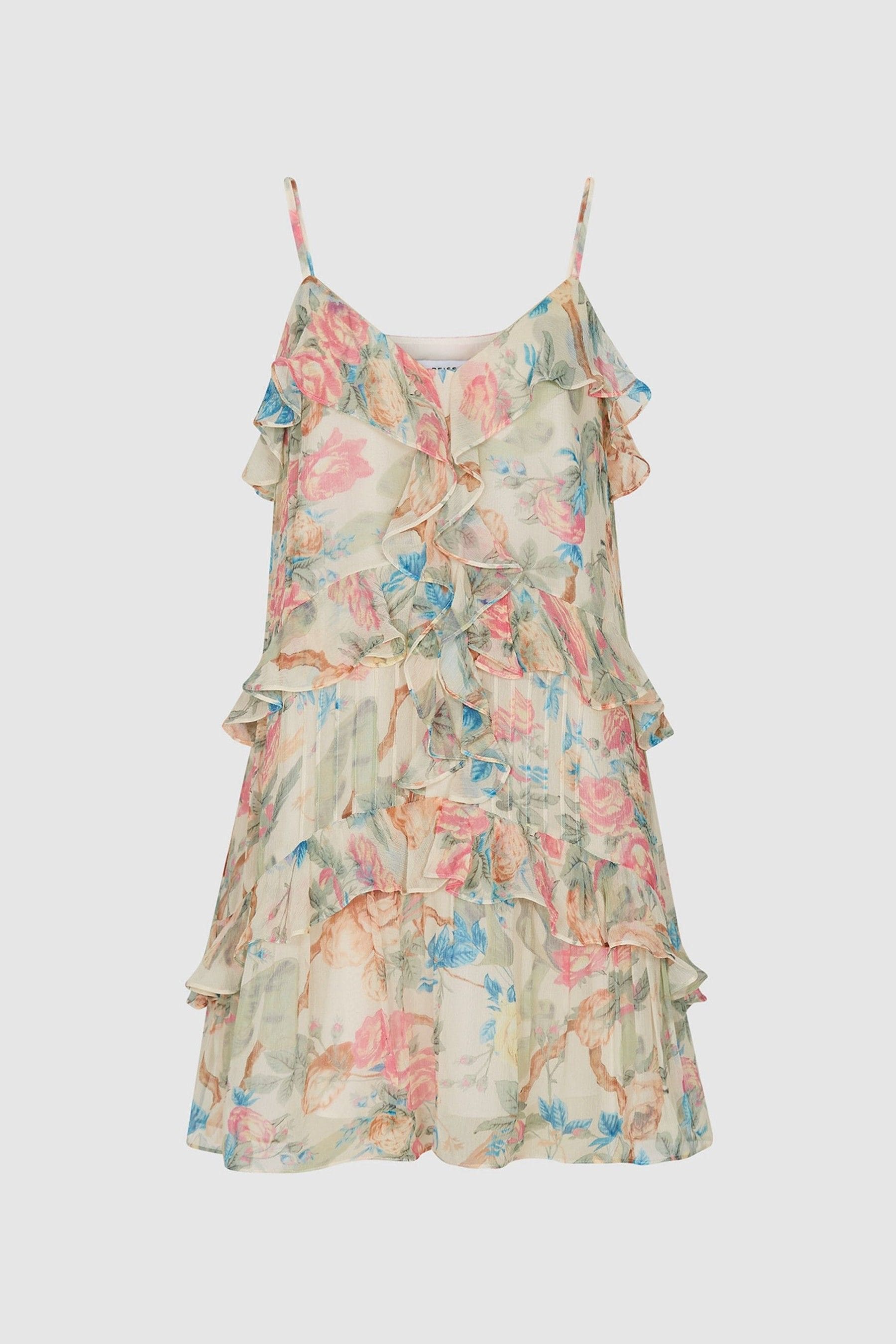 Buy Reiss Ida Floral Print Chiffon Mini Dress from the Next UK online shop
