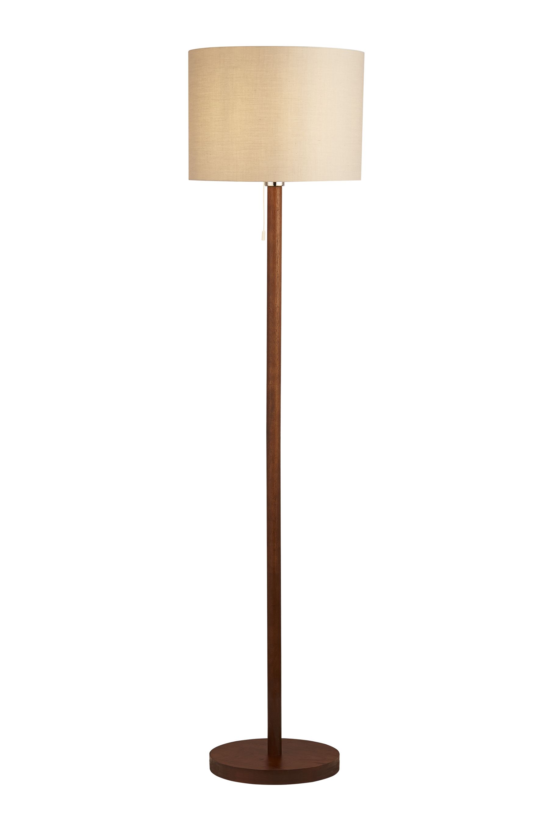 Buy Searchlight Brown Pia Dark Wood Floor Lamp from the Next UK online shop