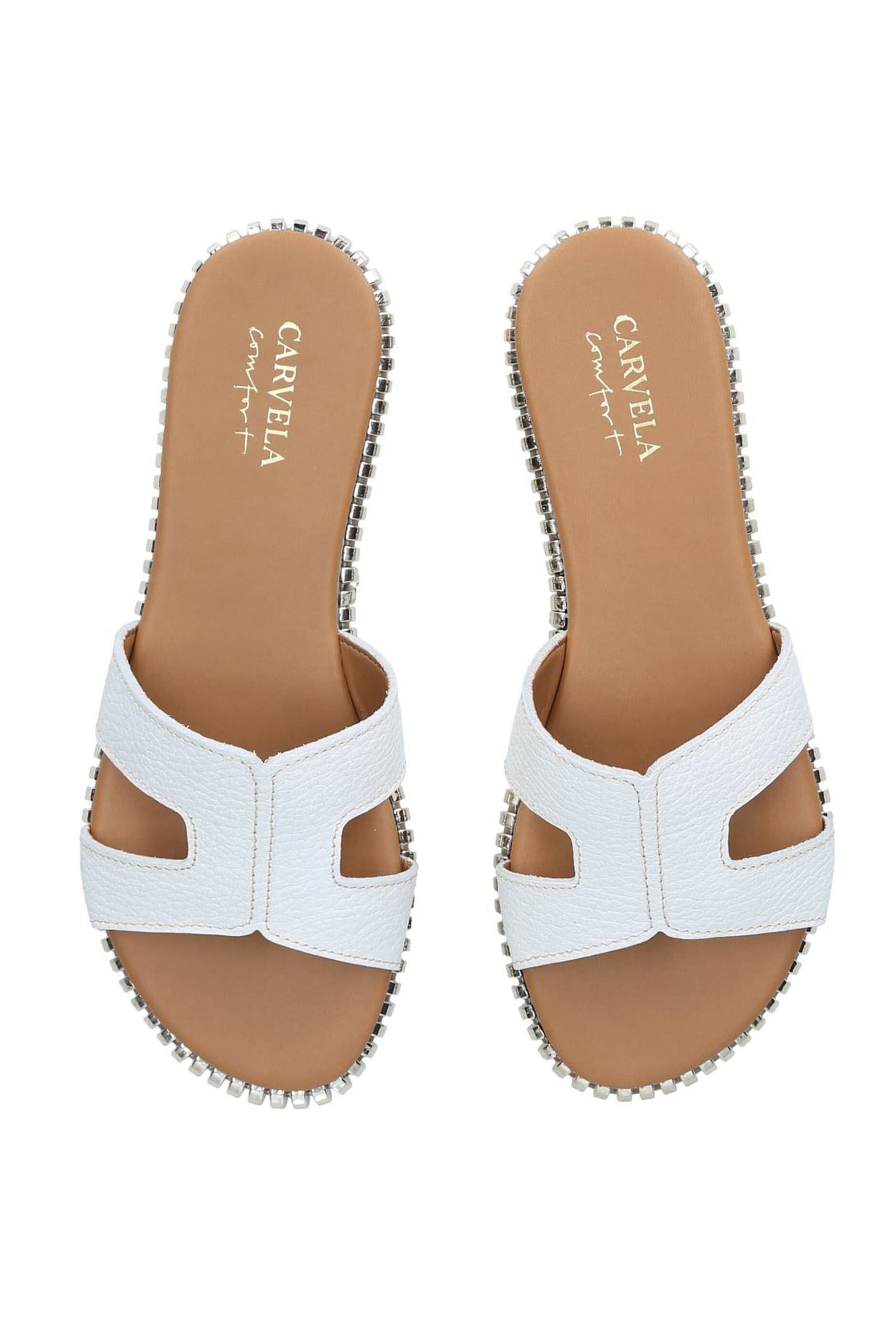 Buy Carvela Comfort White Sophia Sandals from the Next UK online shop