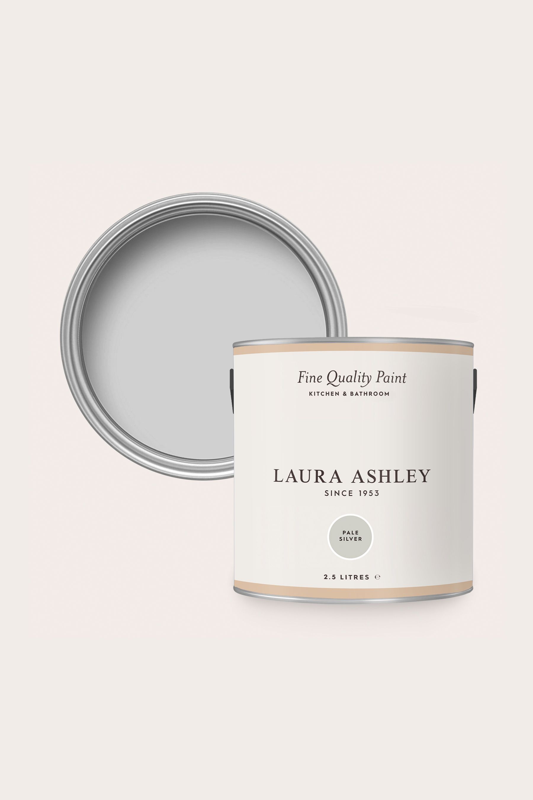Buy Laura Ashley Pale Silver Kitchen And Bathroom 2.5Lt Paint from the