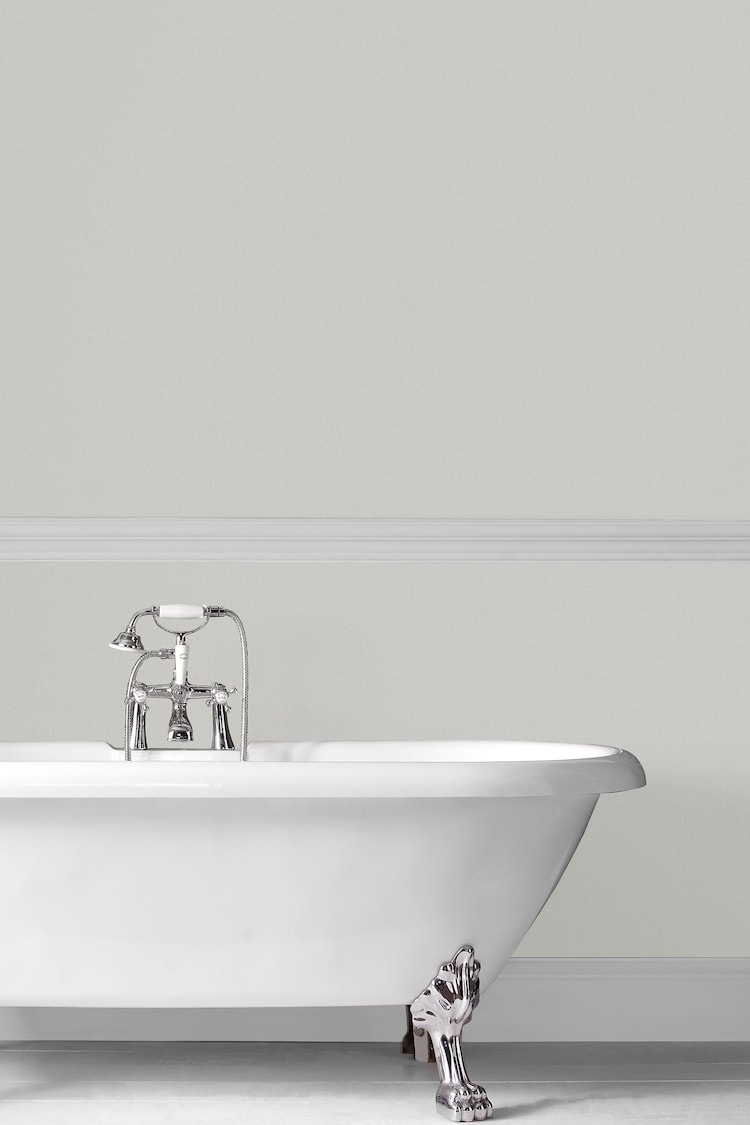 Laura Ashley Dove Grey White 2.5 Litre Kitchen And Bathroom Paint - Image 1 of 1