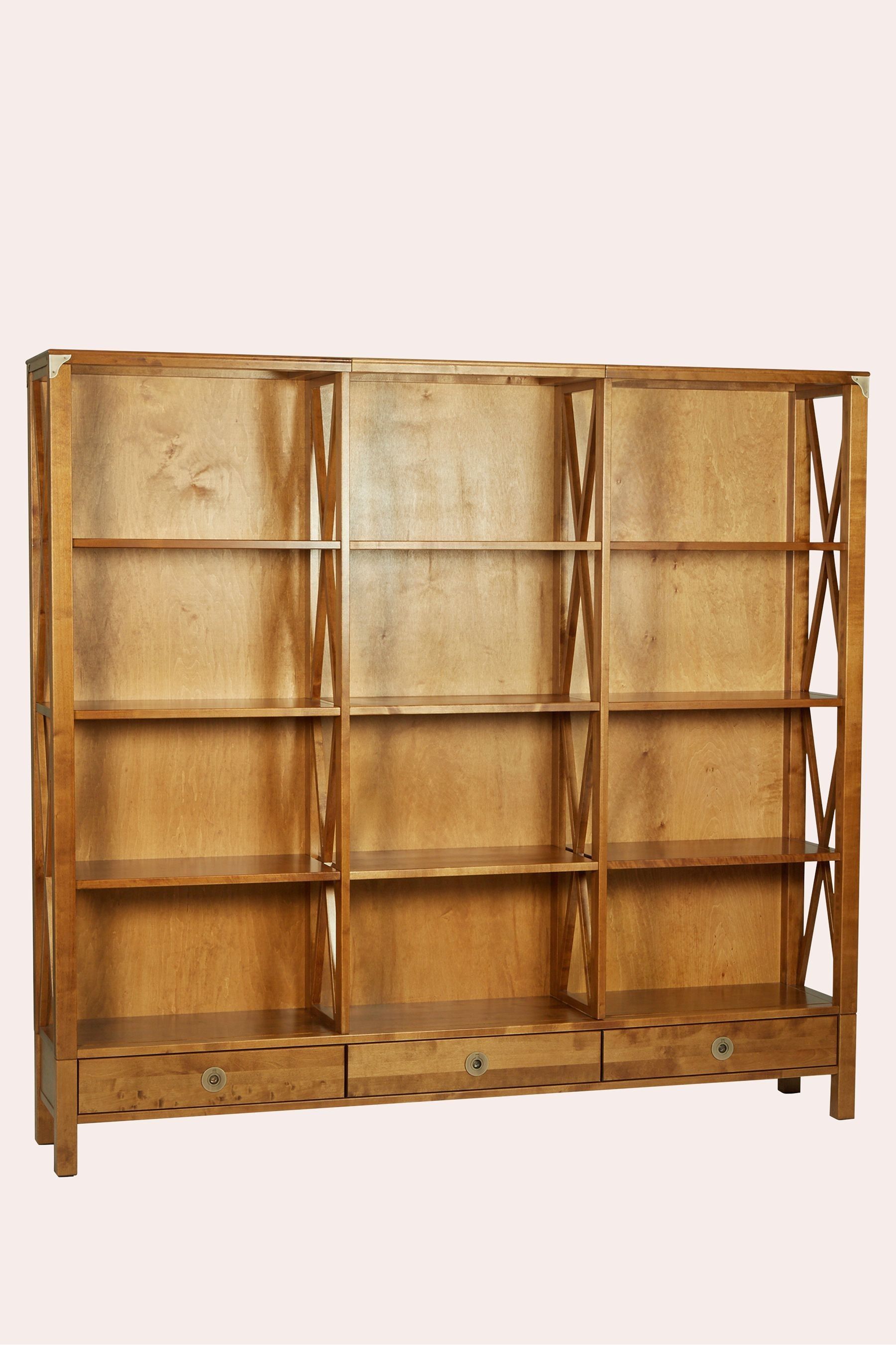 Buy Laura Ashley Honey Gold Balmoral Three Drawer Triple Bookcase from the Next UK online shop