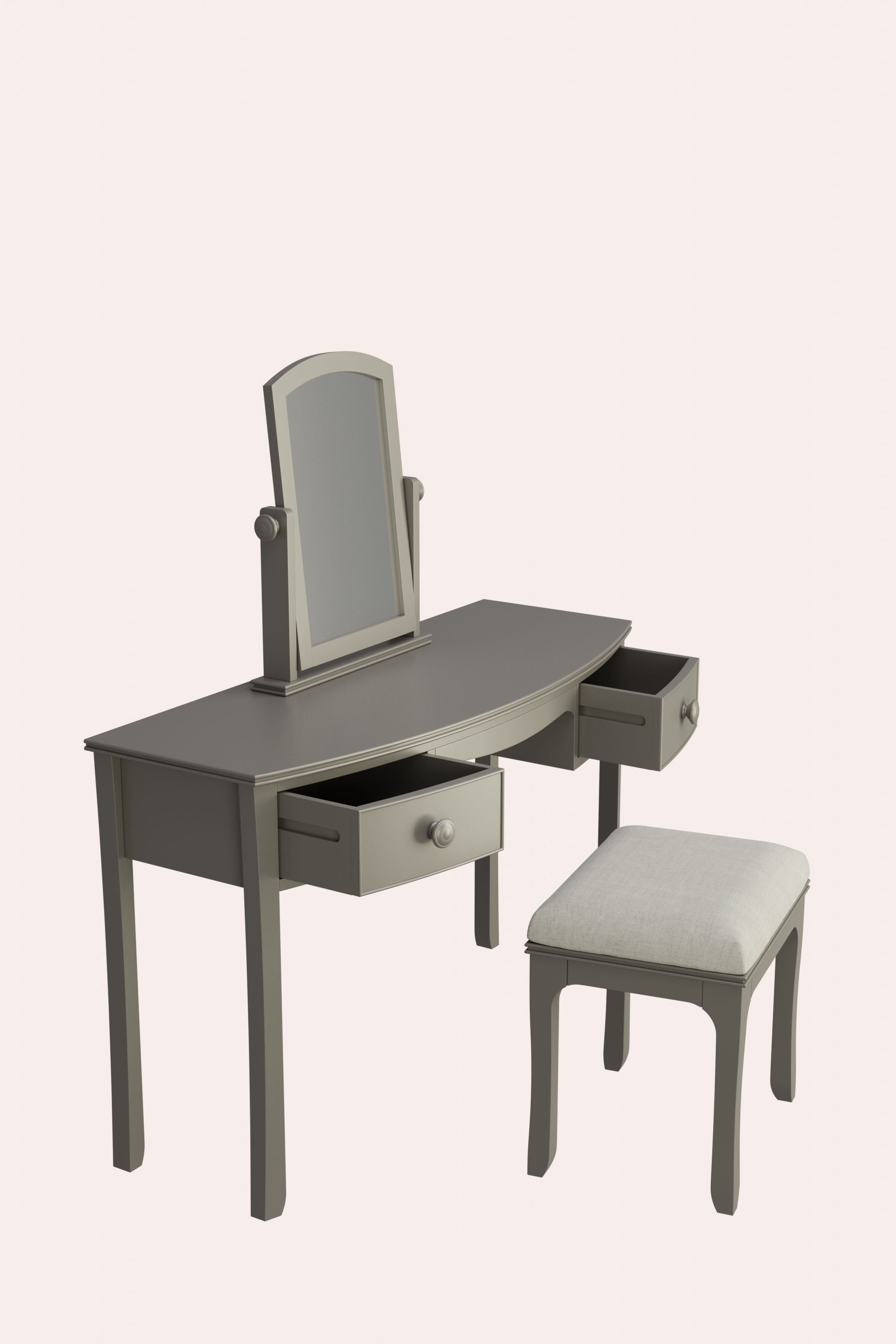 Buy Laura Ashley Broughton 2 Drawer Dressing Table Set from the Laura