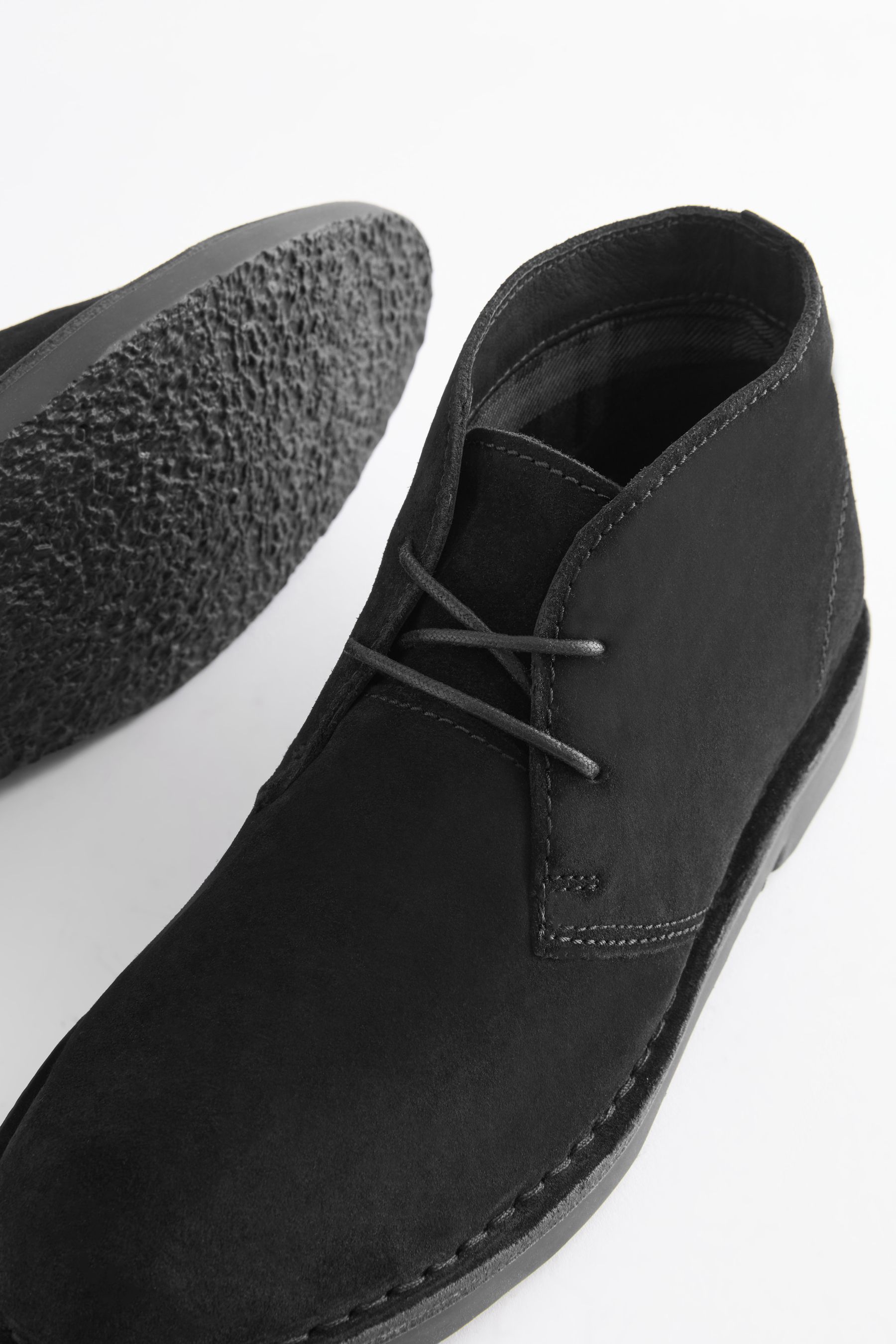 black suede desert boots