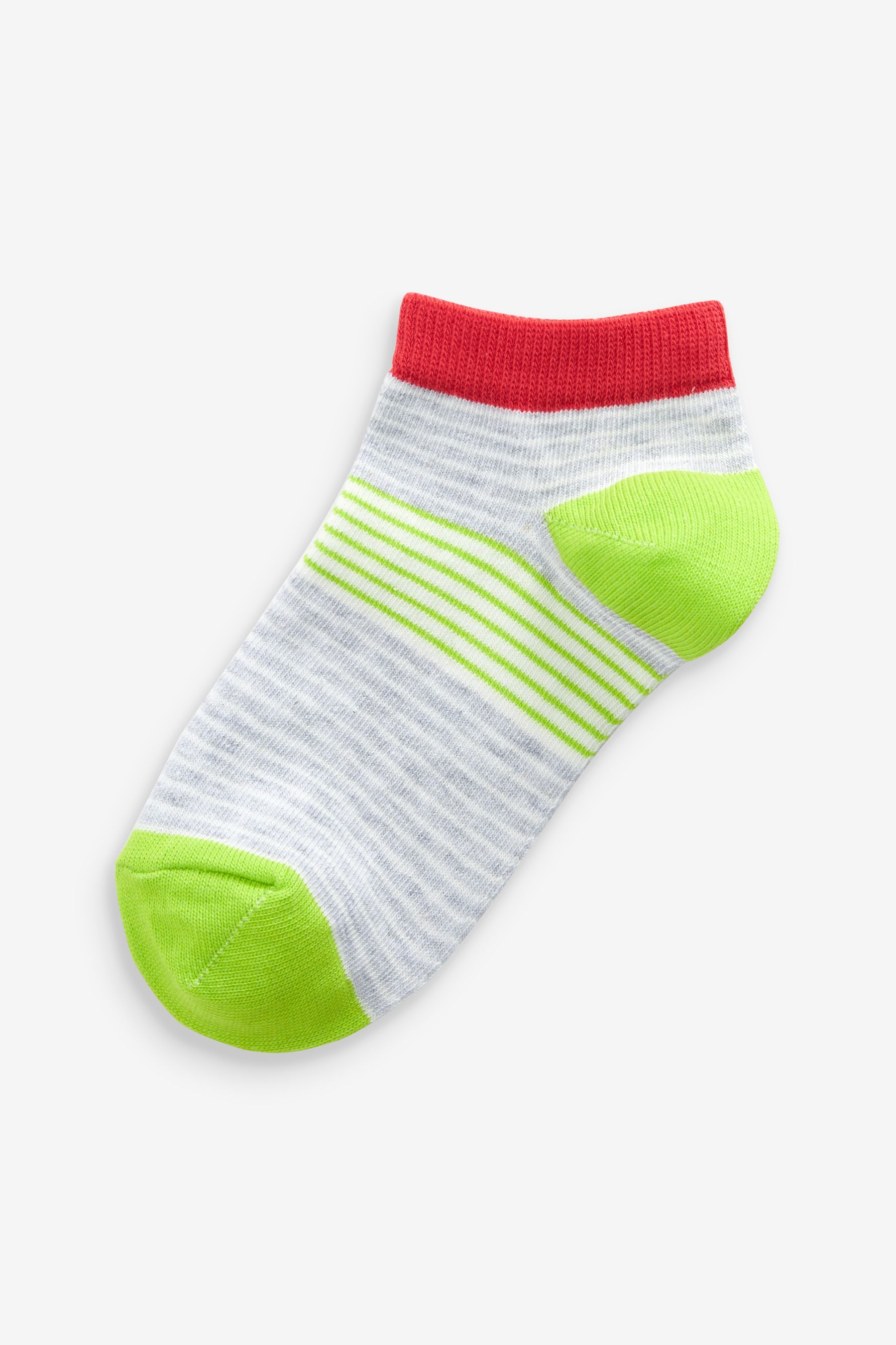 Buy 5 Pack Cotton Rich Bright Stripe Trainer Socks from Next USA