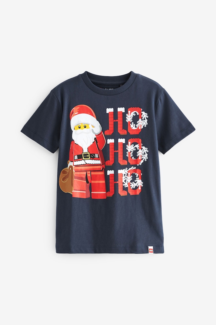 Navy Blue LEGO Christmas Short Sleeve T-Shirt (3-16yrs) - Image 1 of 1