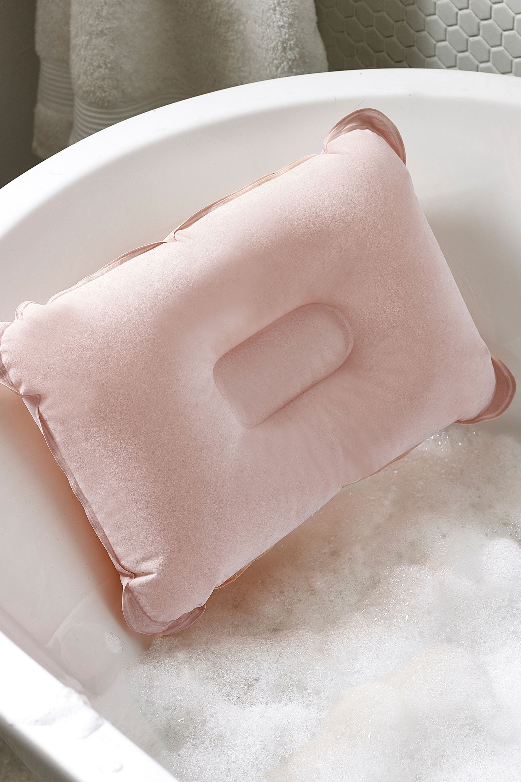 Buy Just Pink Soft Touch Bath Pillow from the Next UK online shop