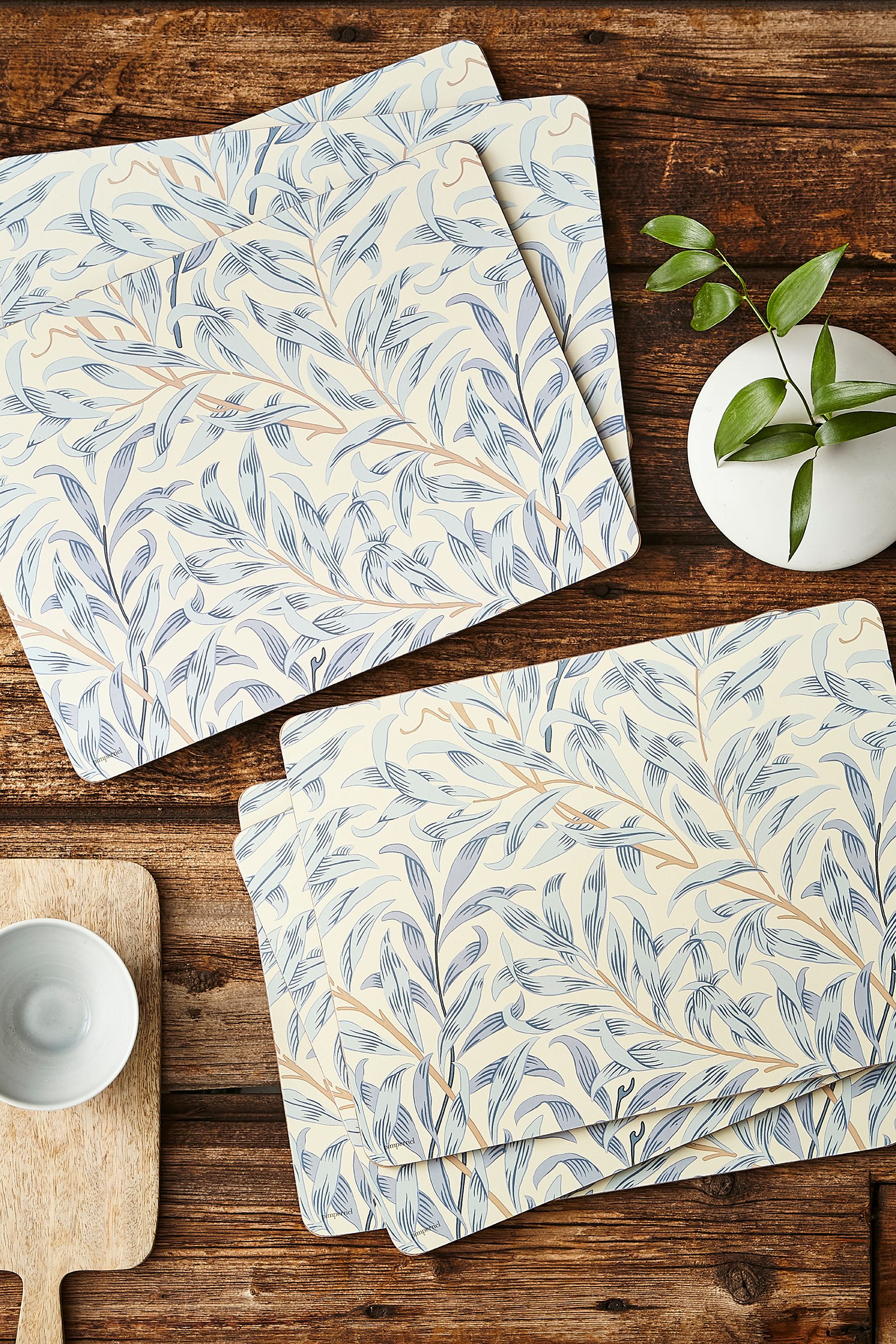 Buy Morris & Co. by Pimpernel Set of 6 Blue Willow Bough Blue Placemats