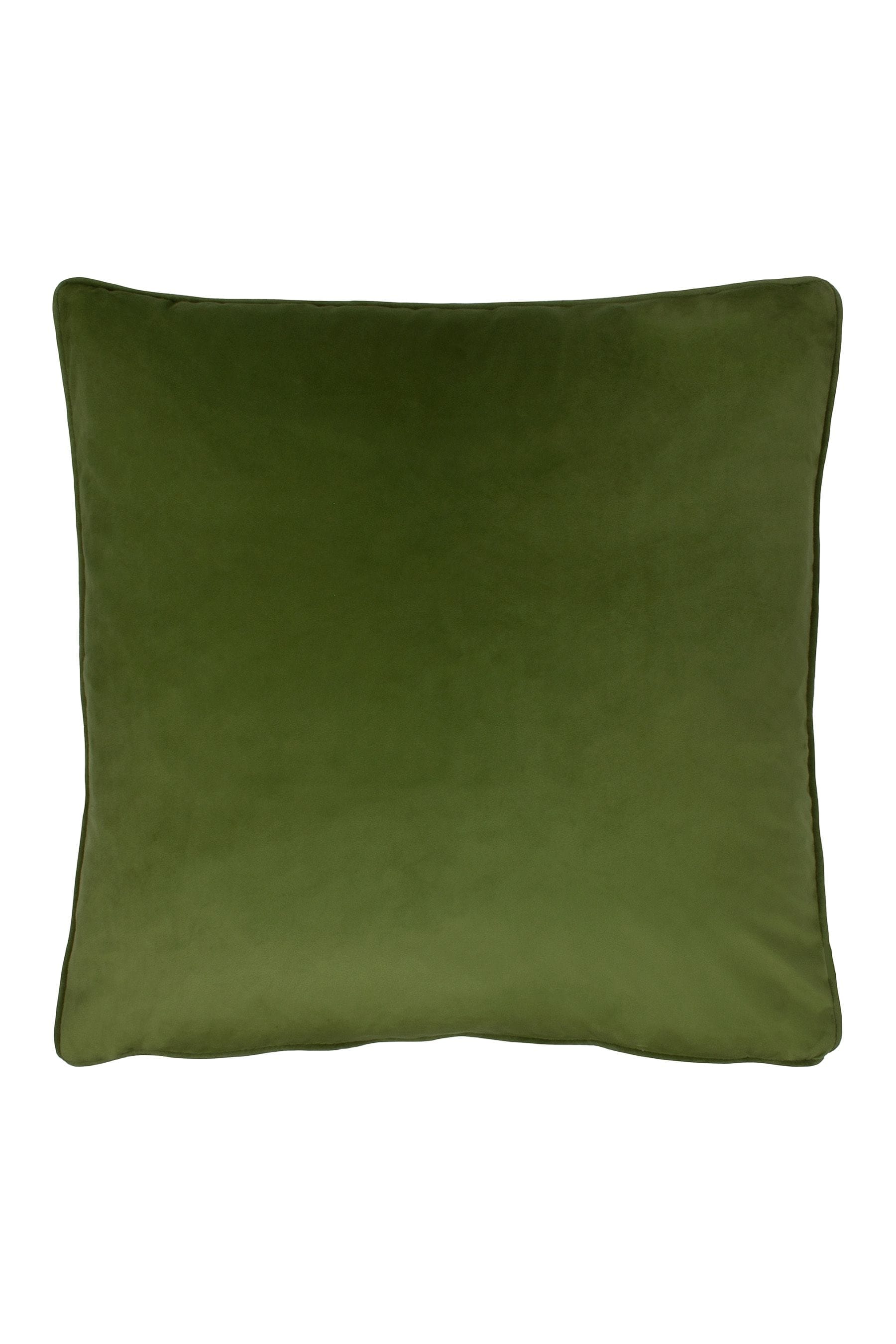 Buy Evans Lichfield Olive Green Opulence Velvet Polyester Filled ...