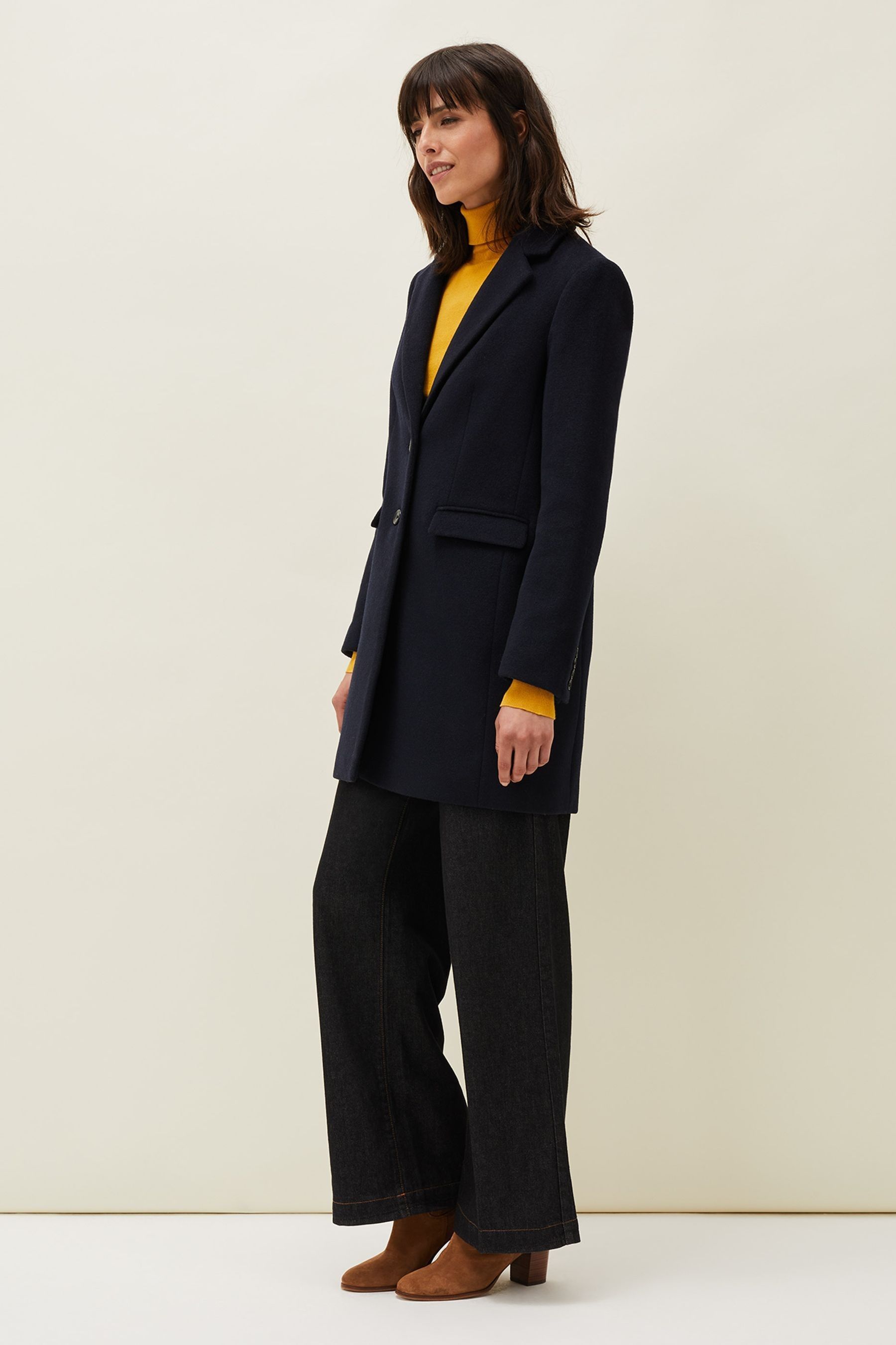 Buy Phase Eight Blue Lydia Wool Car Coat from the Next UK online shop